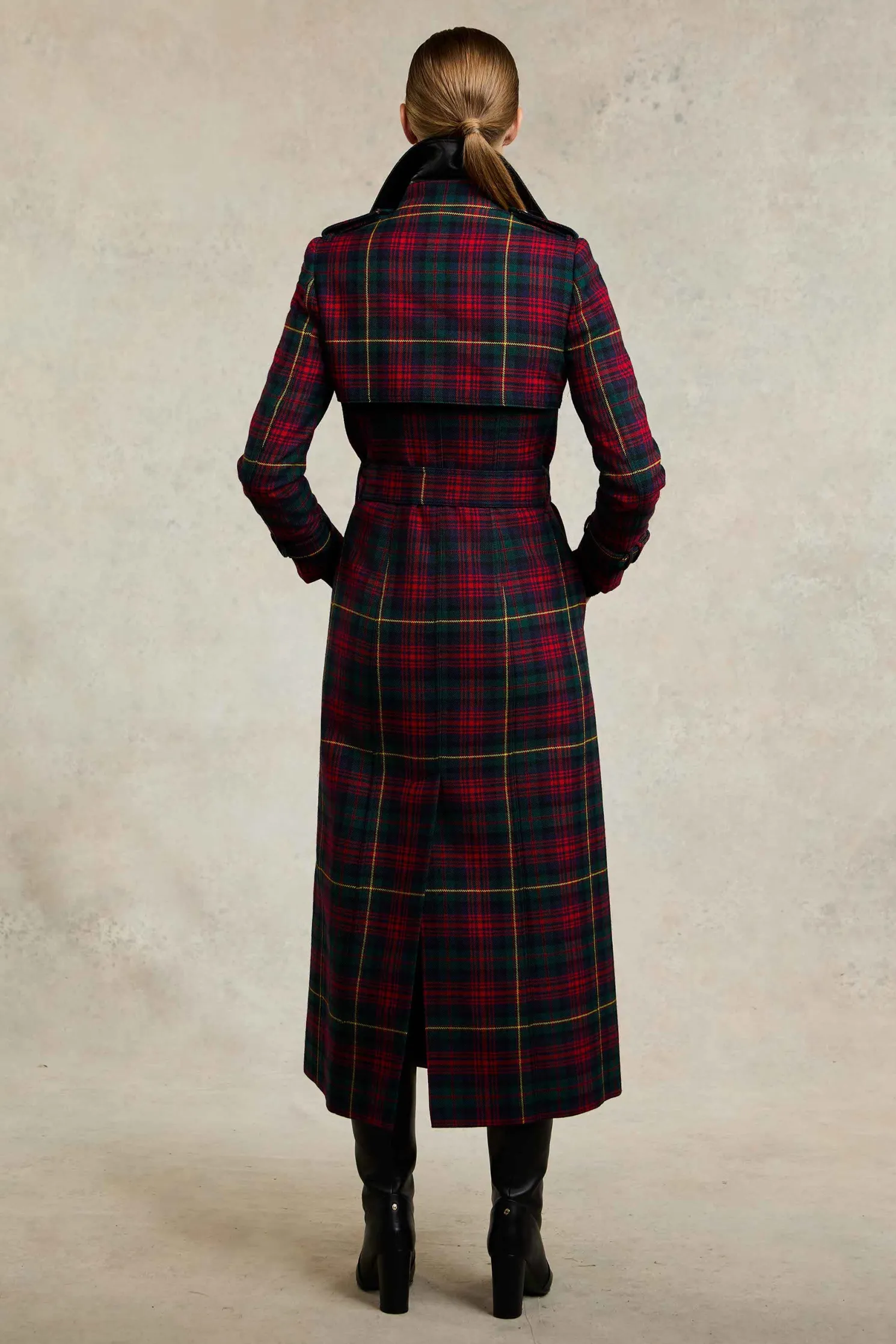 Full Length Marlborough Trench Coat (Logan Tartan)