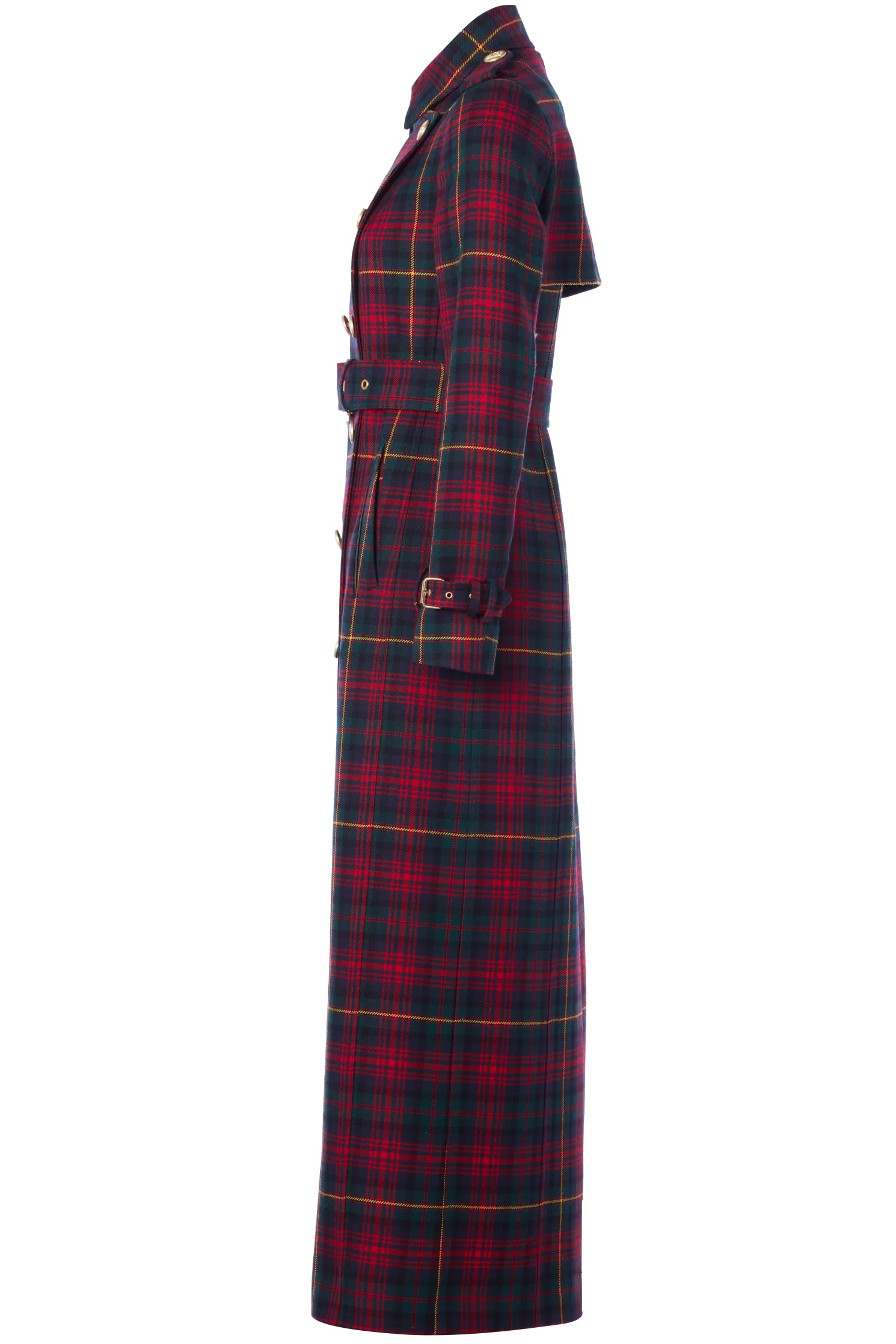 Full Length Marlborough Trench Coat (Logan Tartan)