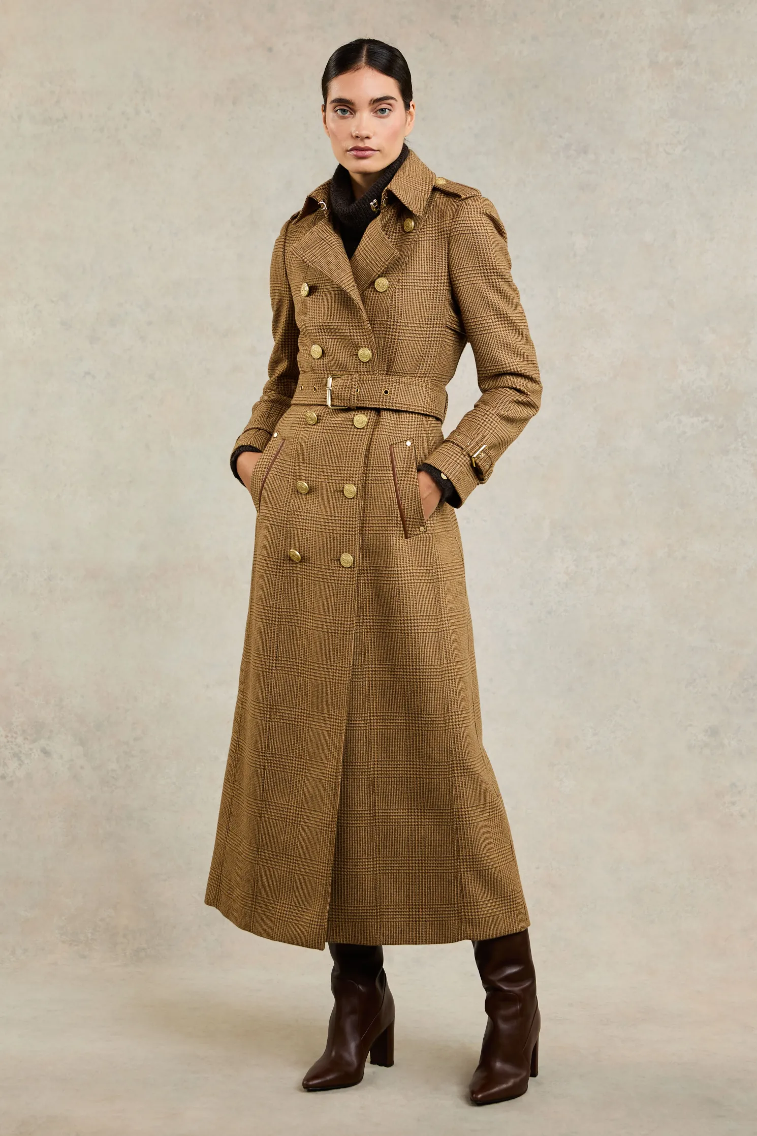 Full Length Marlborough Trench Coat (Tawny)