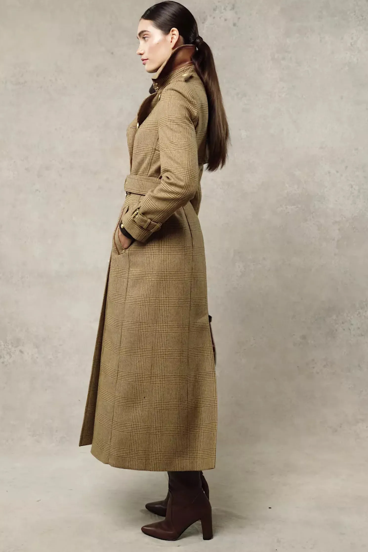 Full Length Marlborough Trench Coat (Tawny)