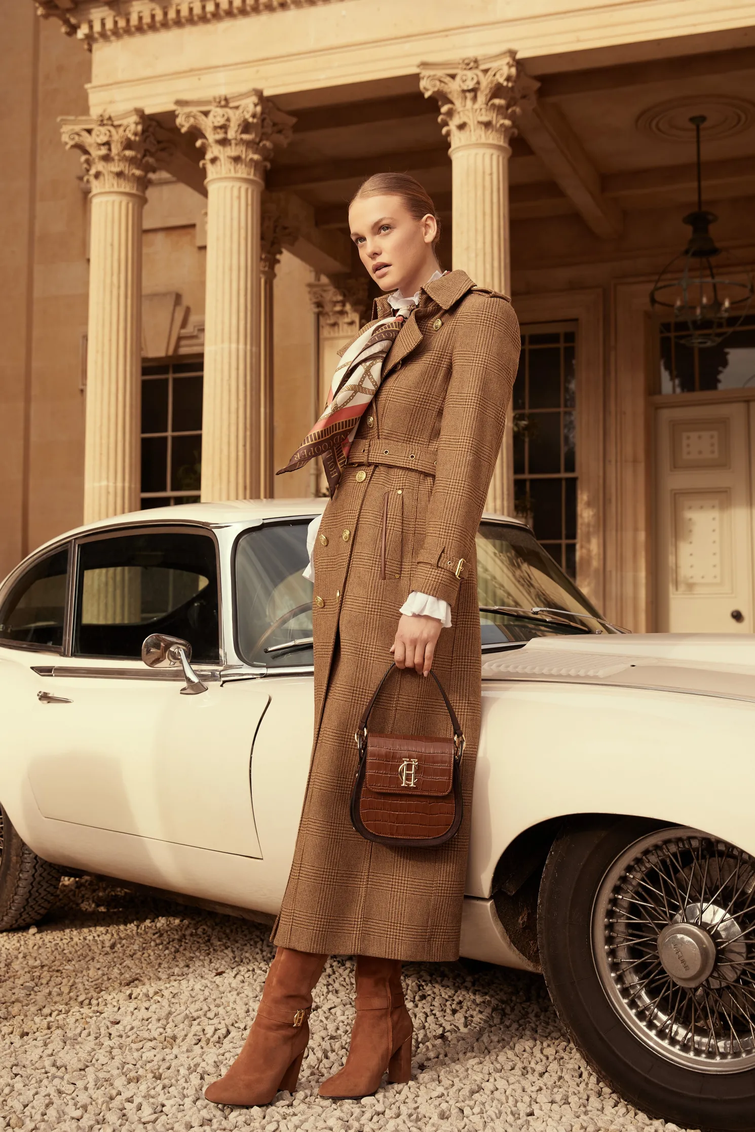 Full Length Marlborough Trench Coat (Tawny)