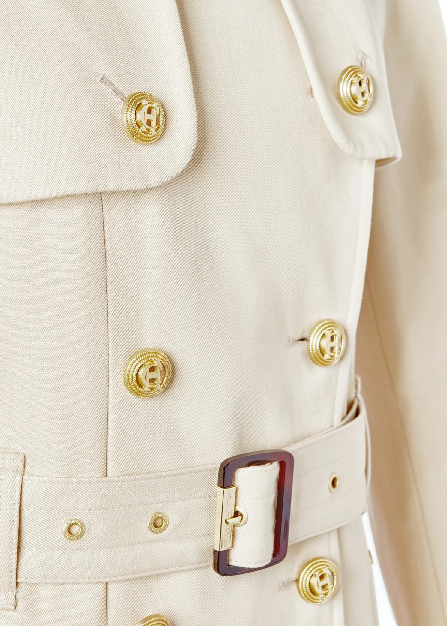 Gatcombe Full Length Trench Coat (Stone)