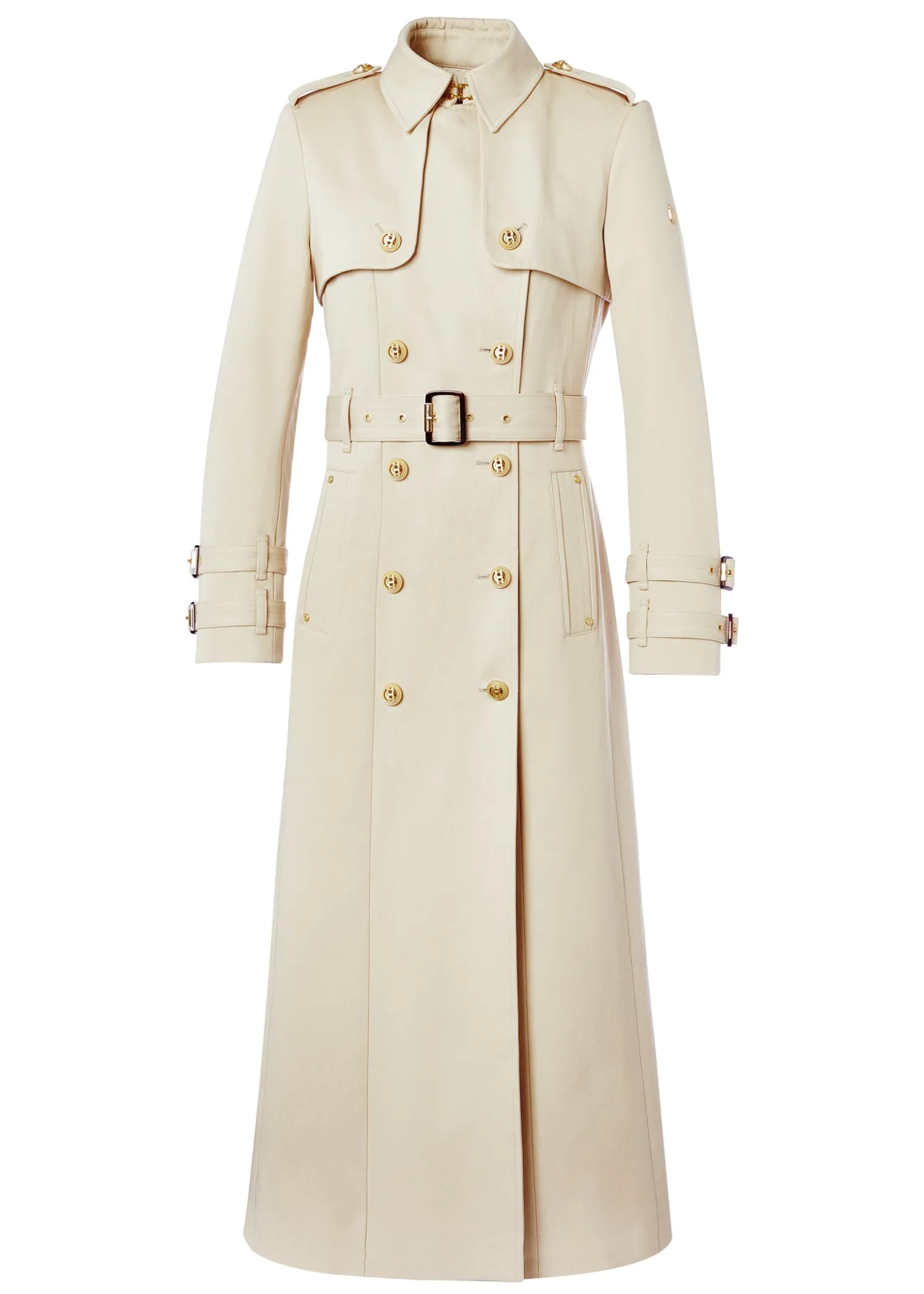 Gatcombe Full Length Trench Coat (Stone)