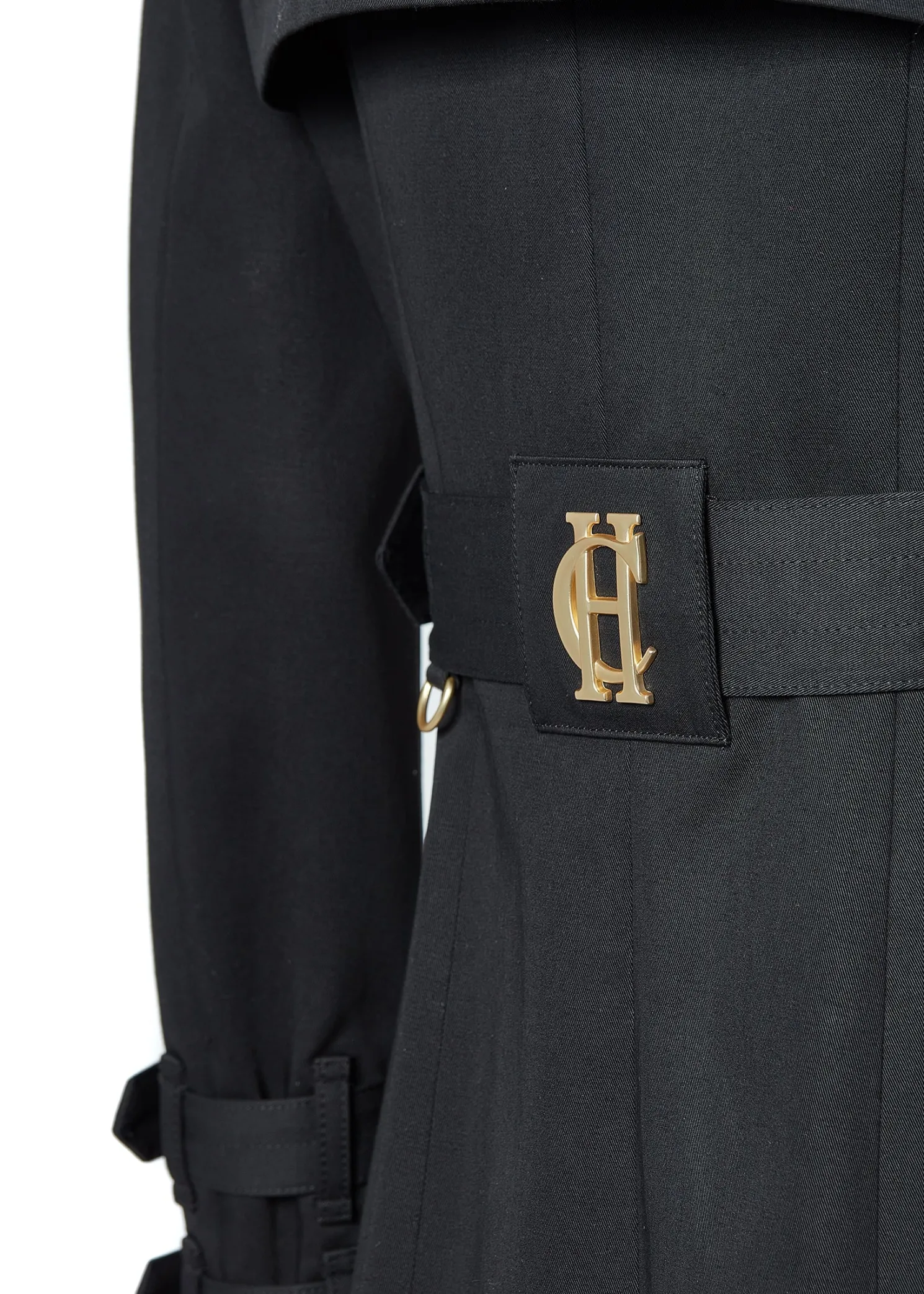 Gatcombe Full Length Trench Coat (Black)