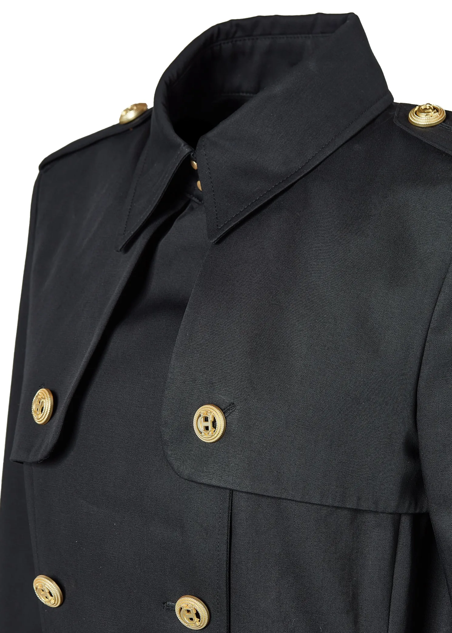 Gatcombe Full Length Trench Coat (Black)