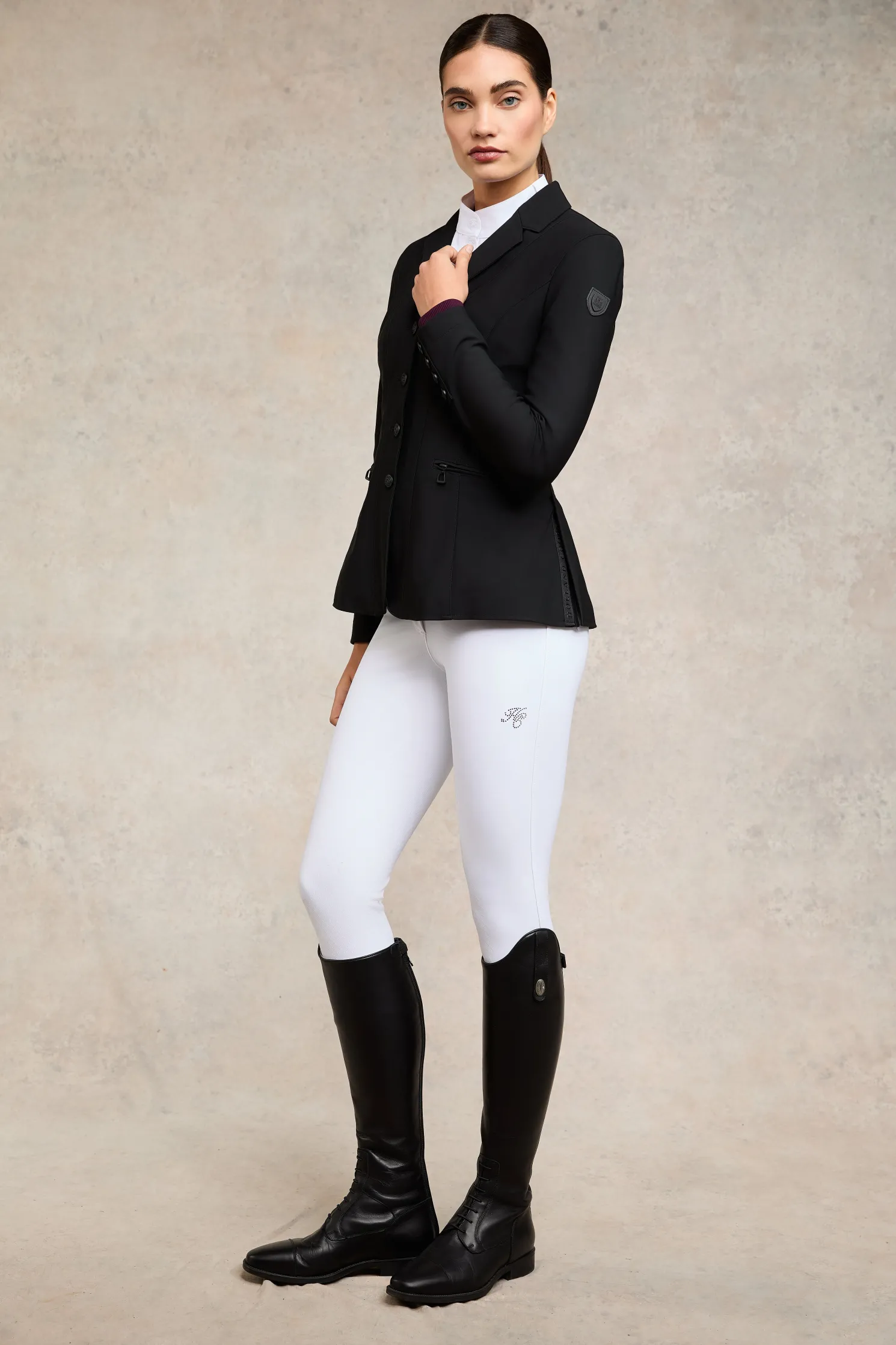 Gatcombe Long Sleeve Show Shirt (White)