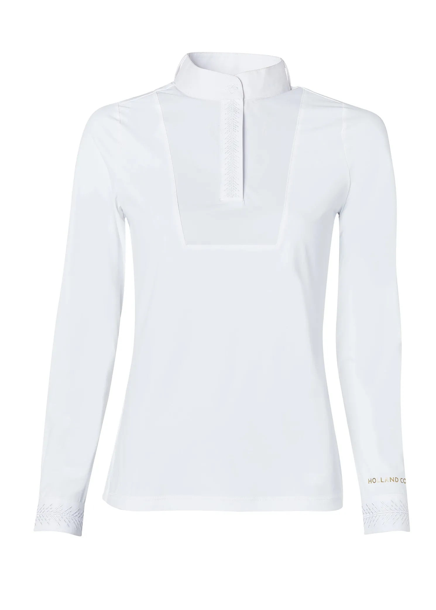 Gatcombe Long Sleeve Show Shirt (White)