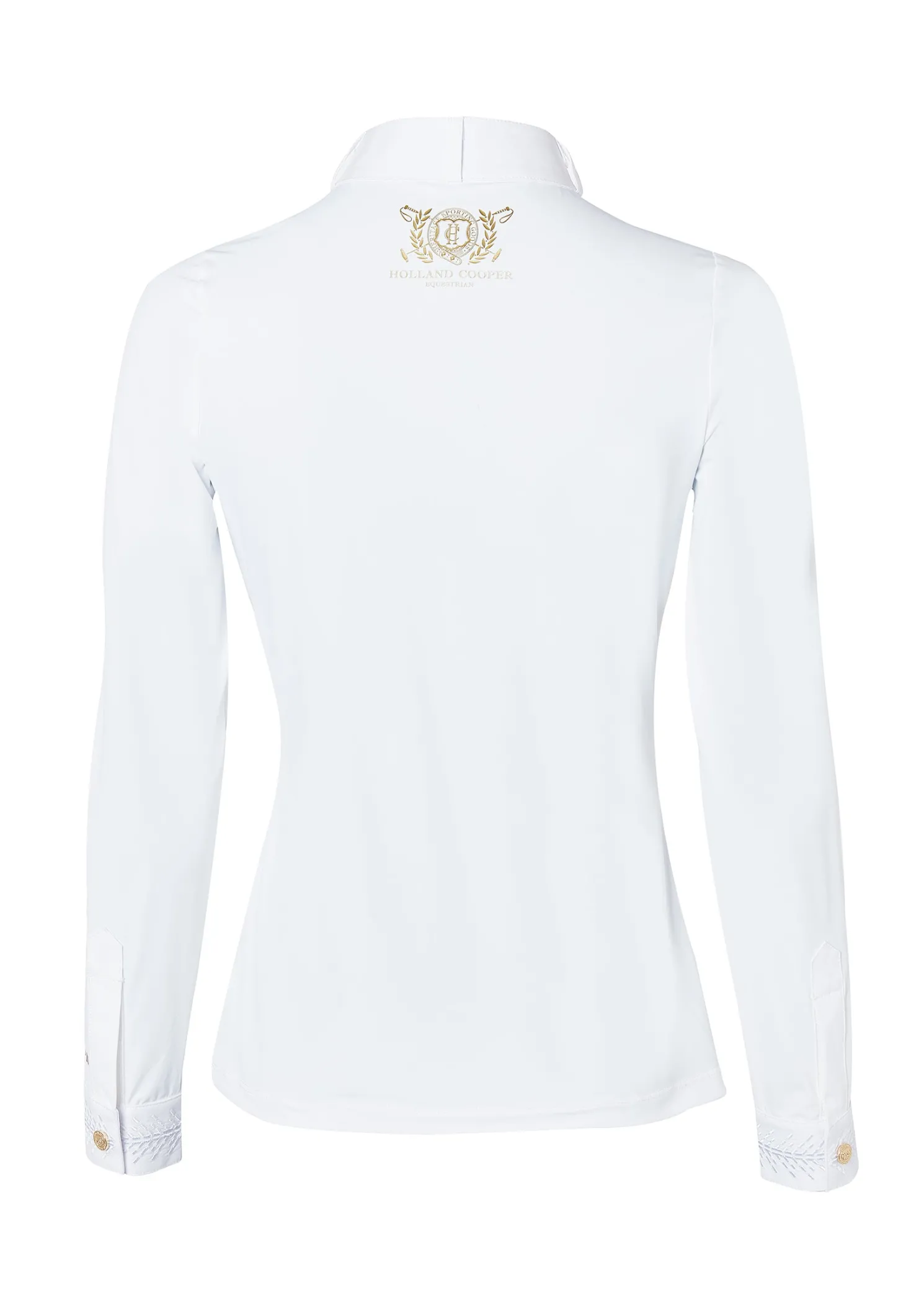 Gatcombe Long Sleeve Show Shirt (White)