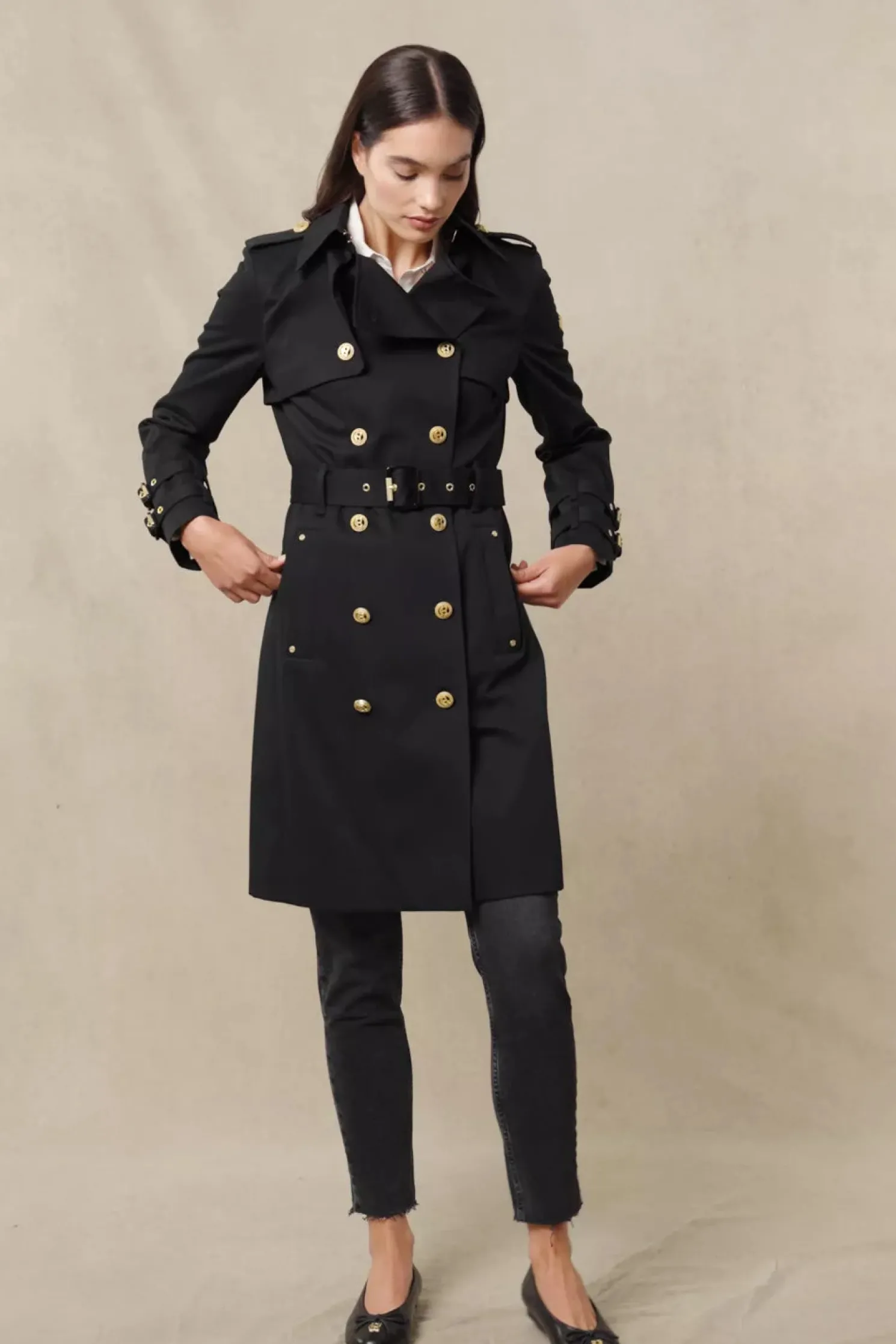 Gatcombe Trench Coat (Black)