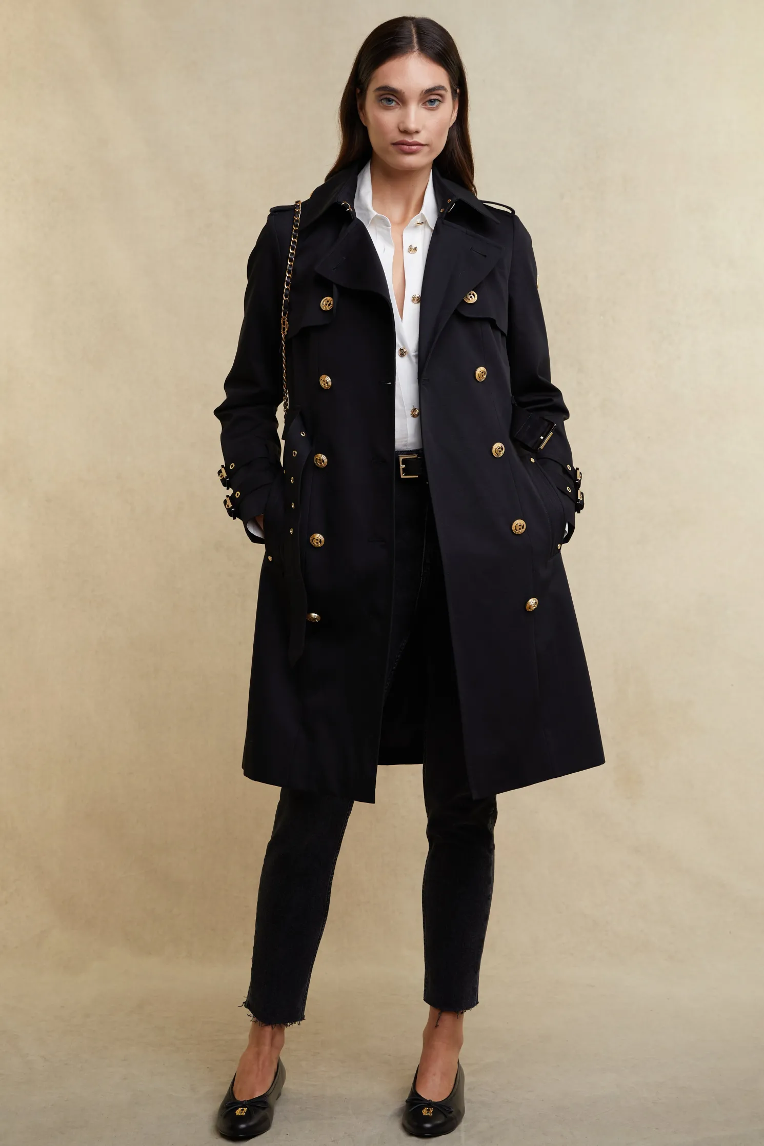 Gatcombe Trench Coat (Black)