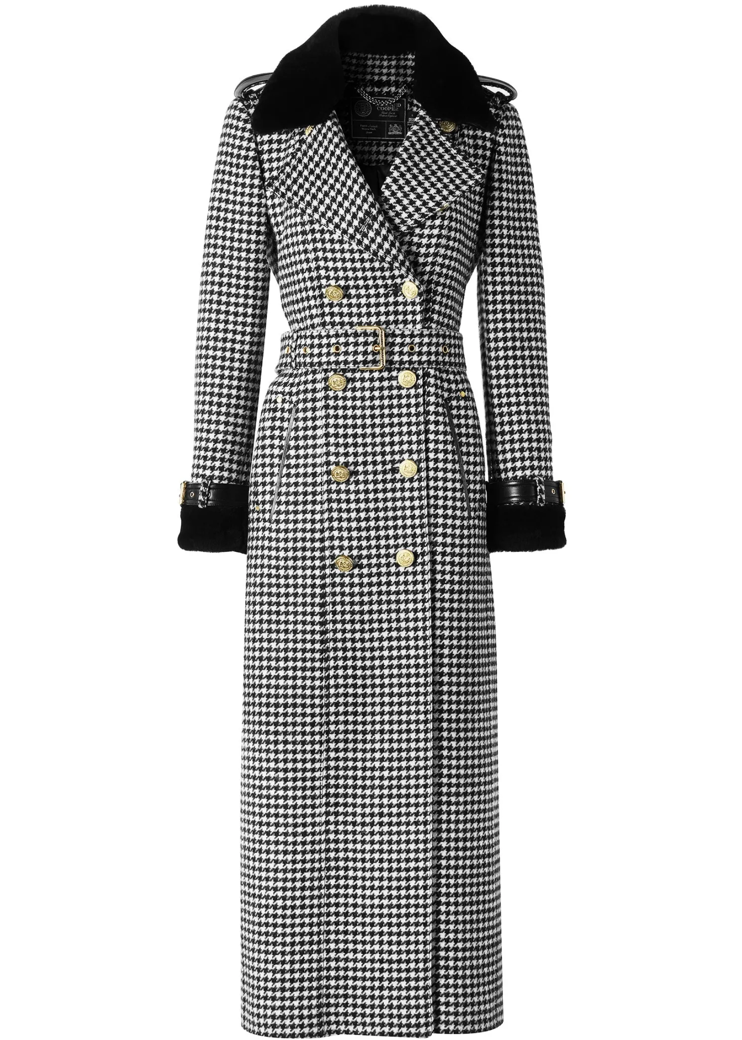 Gold Label Trench (Houndstooth)