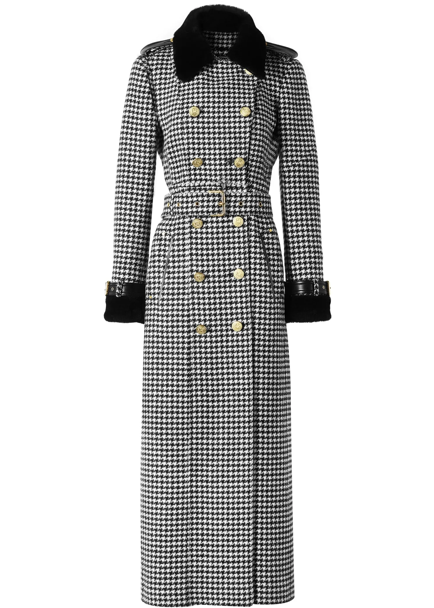 Gold Label Trench (Houndstooth)