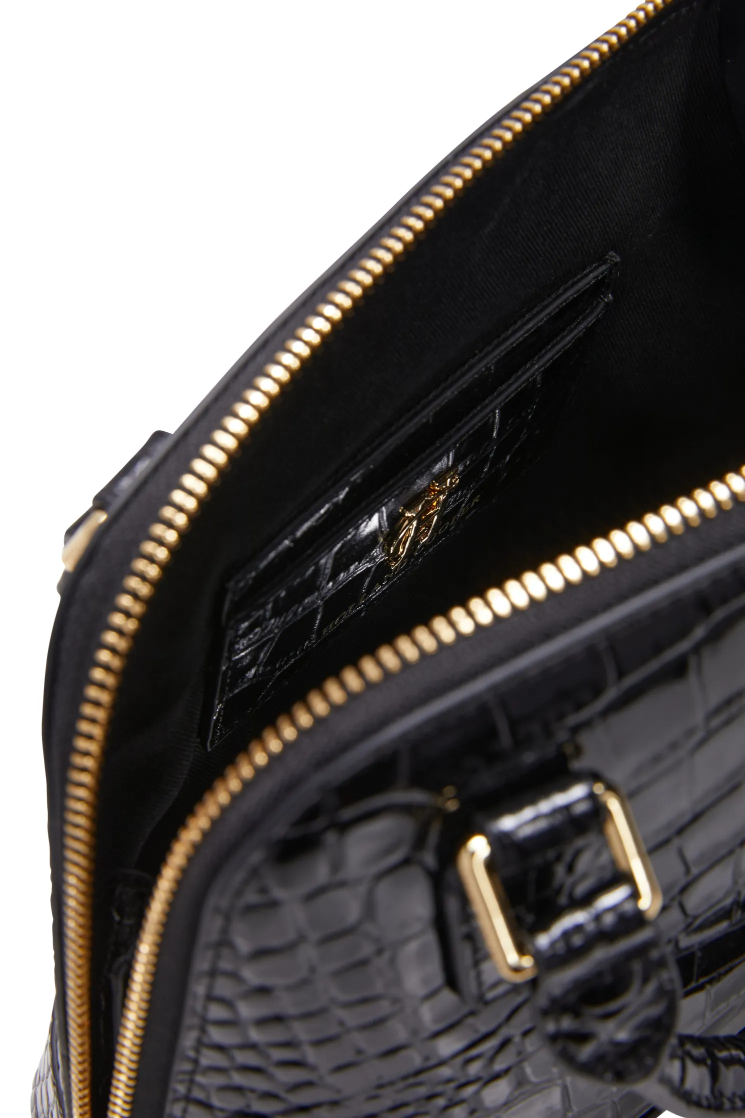 Grovesnor Tote Bag (Black Croc)
