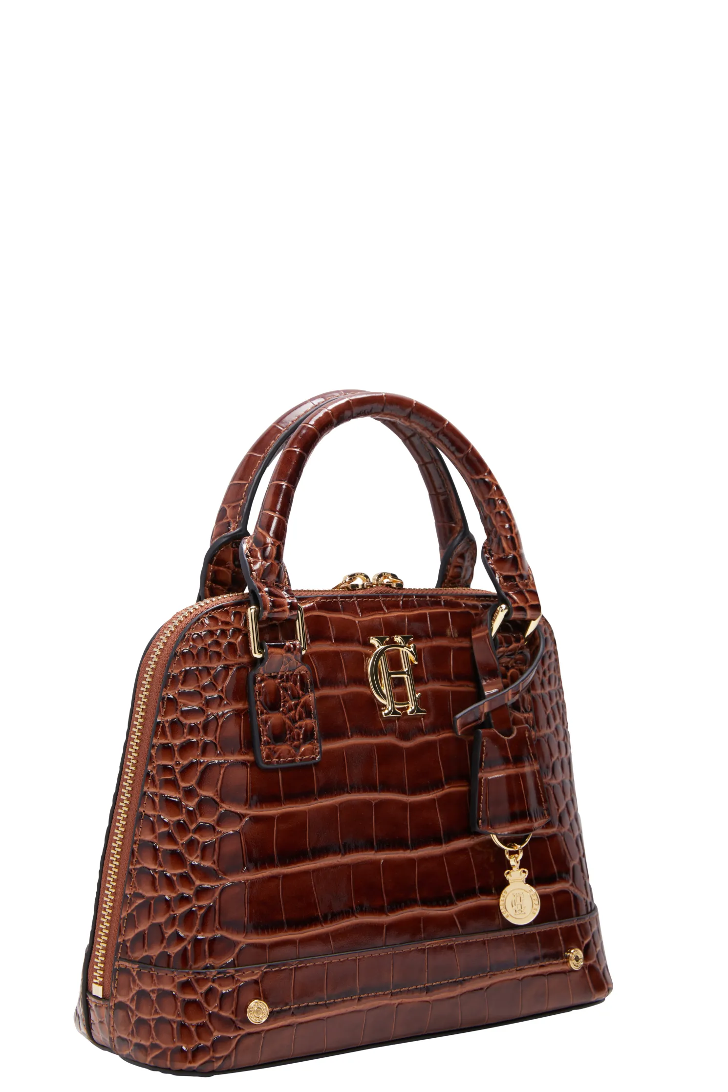 Grovesnor Tote Bag (Dark Tan Croc)