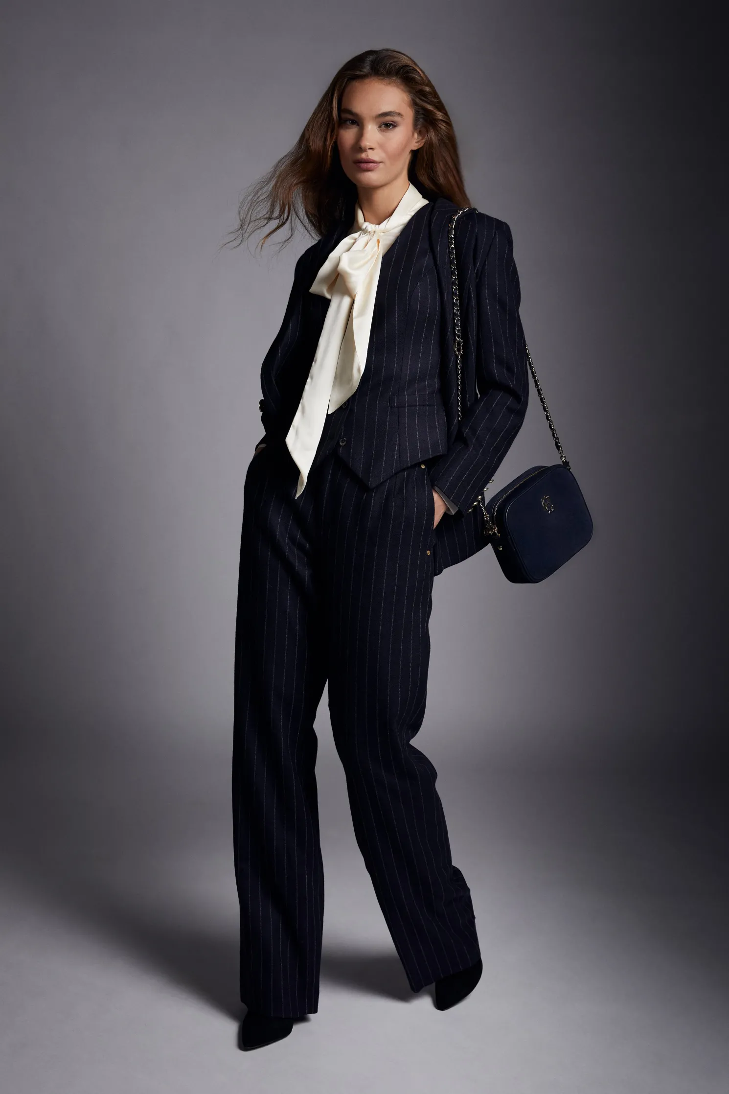 Hampton Waistcoat (Navy Chalk Pinstripe)