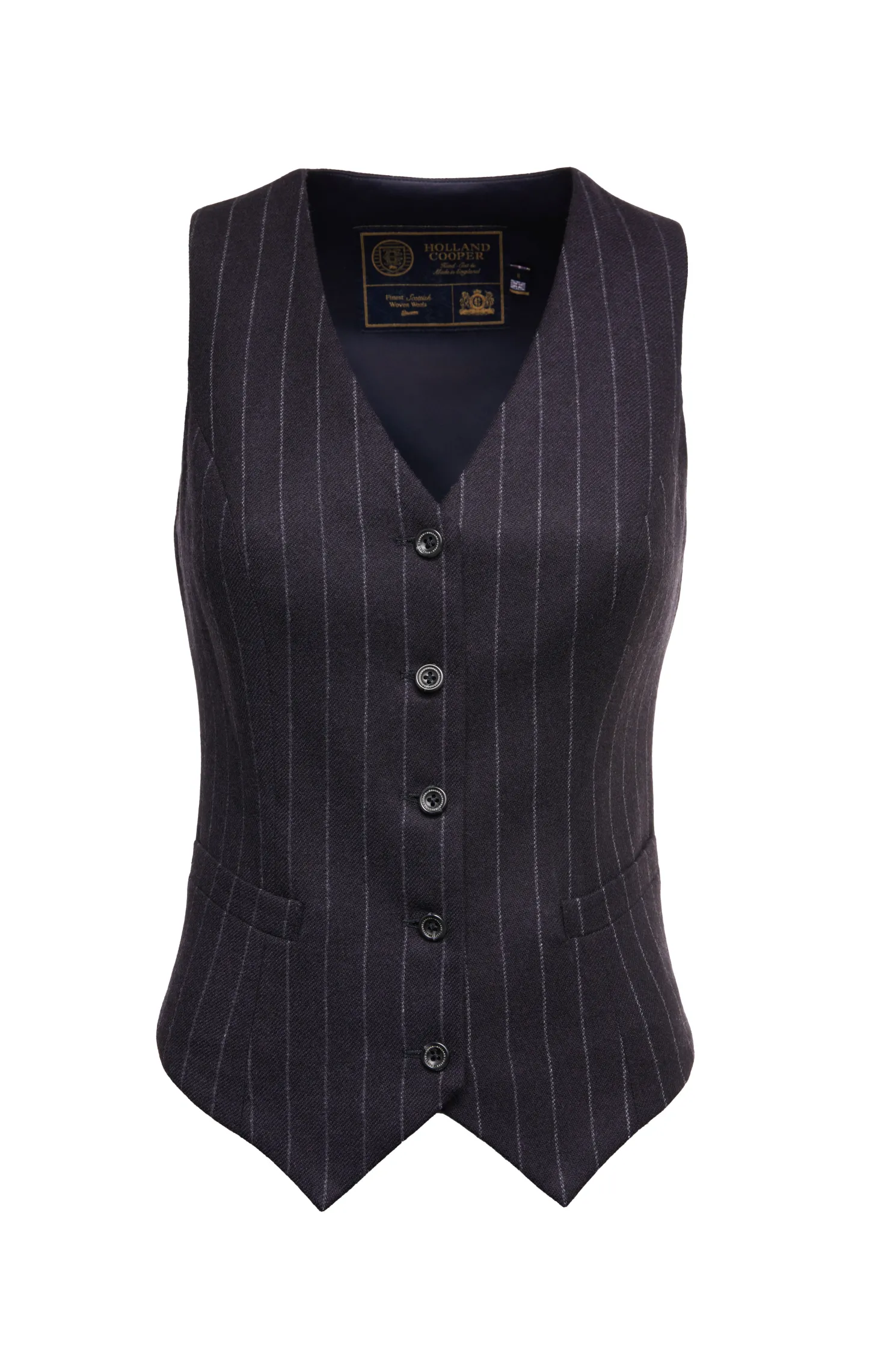 Hampton Waistcoat (Navy Chalk Pinstripe)