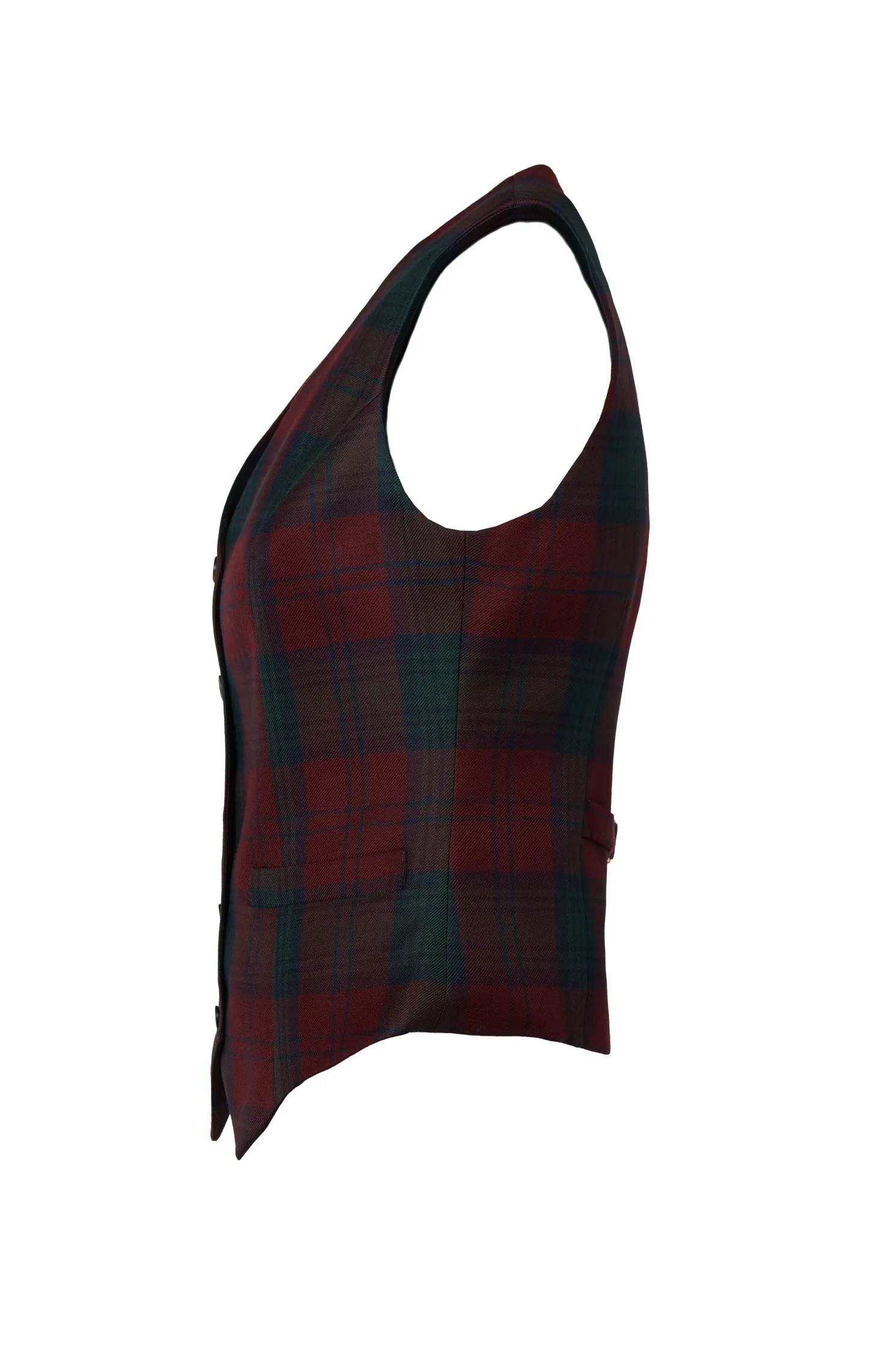 Hampton Waistcoat (Mulberry Tartan)
