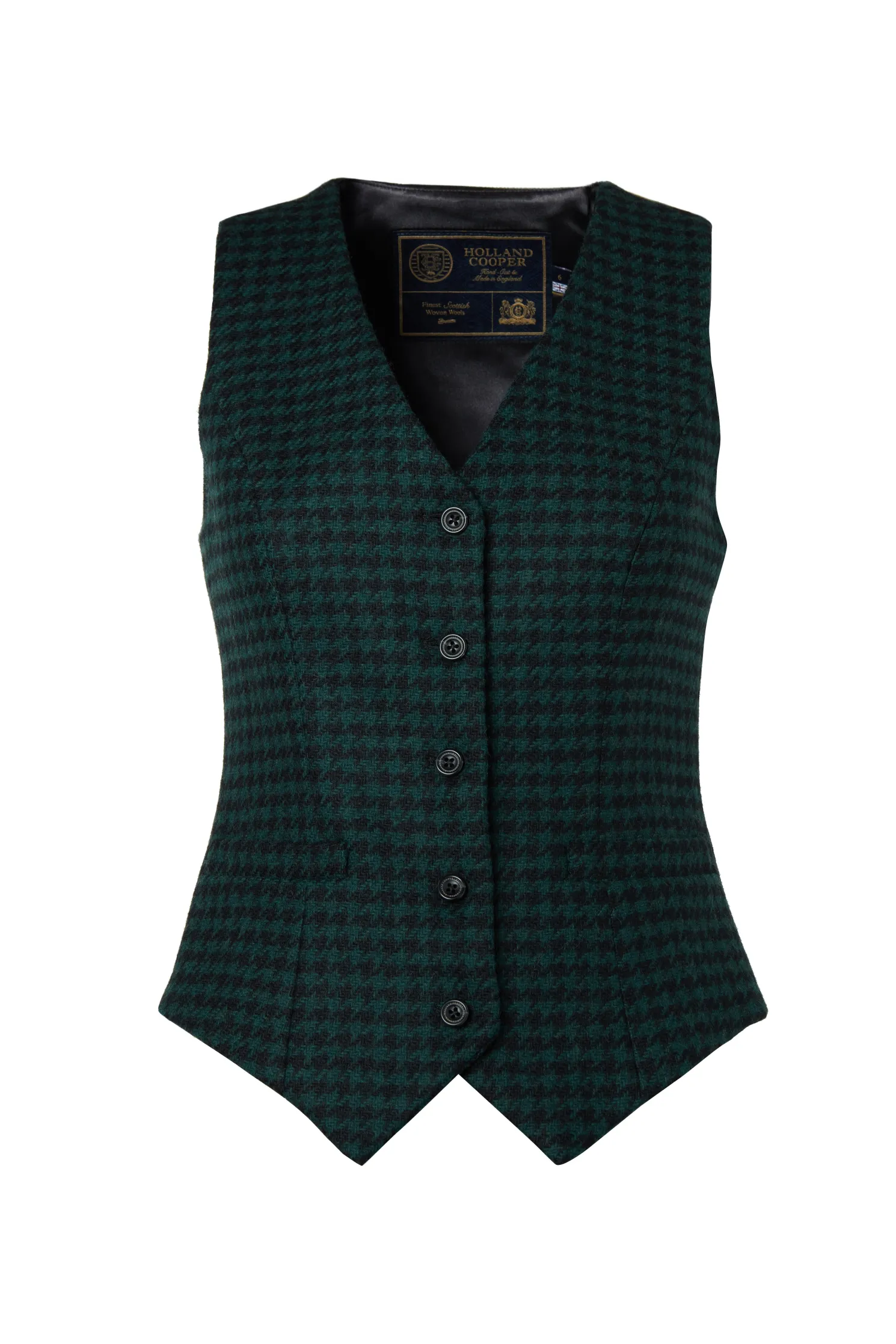 Hampton Waistcoat (Emerald Houndstooth)