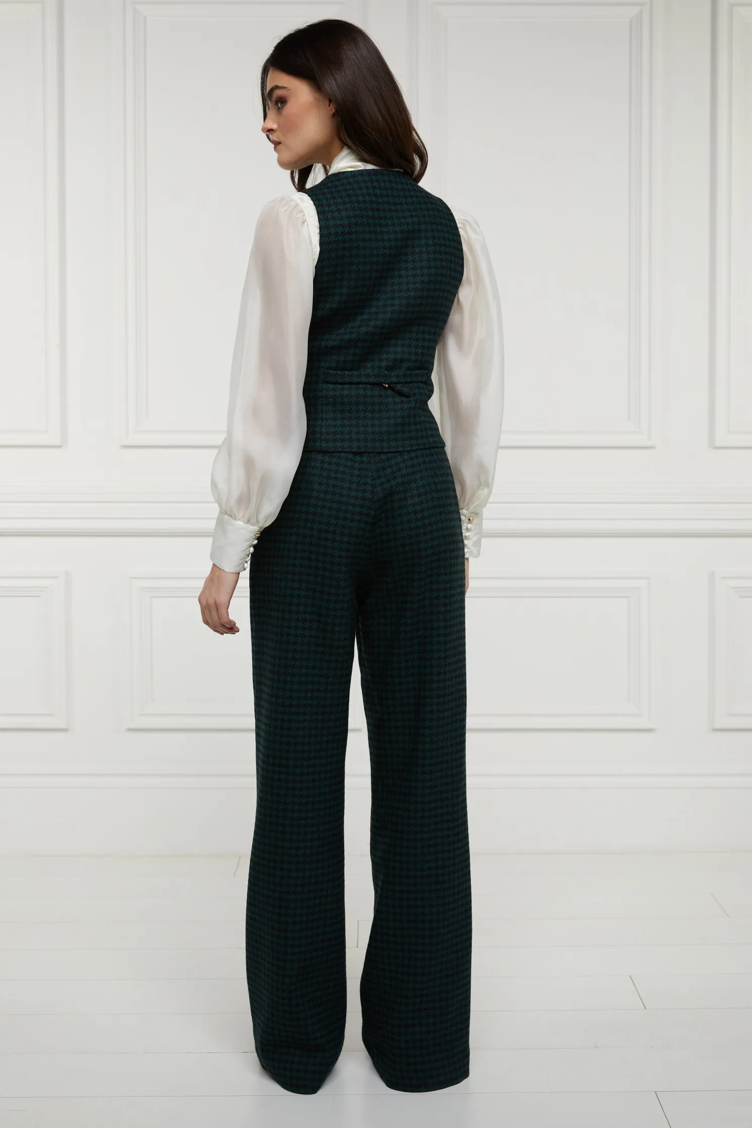 Hampton Waistcoat (Emerald Houndstooth)