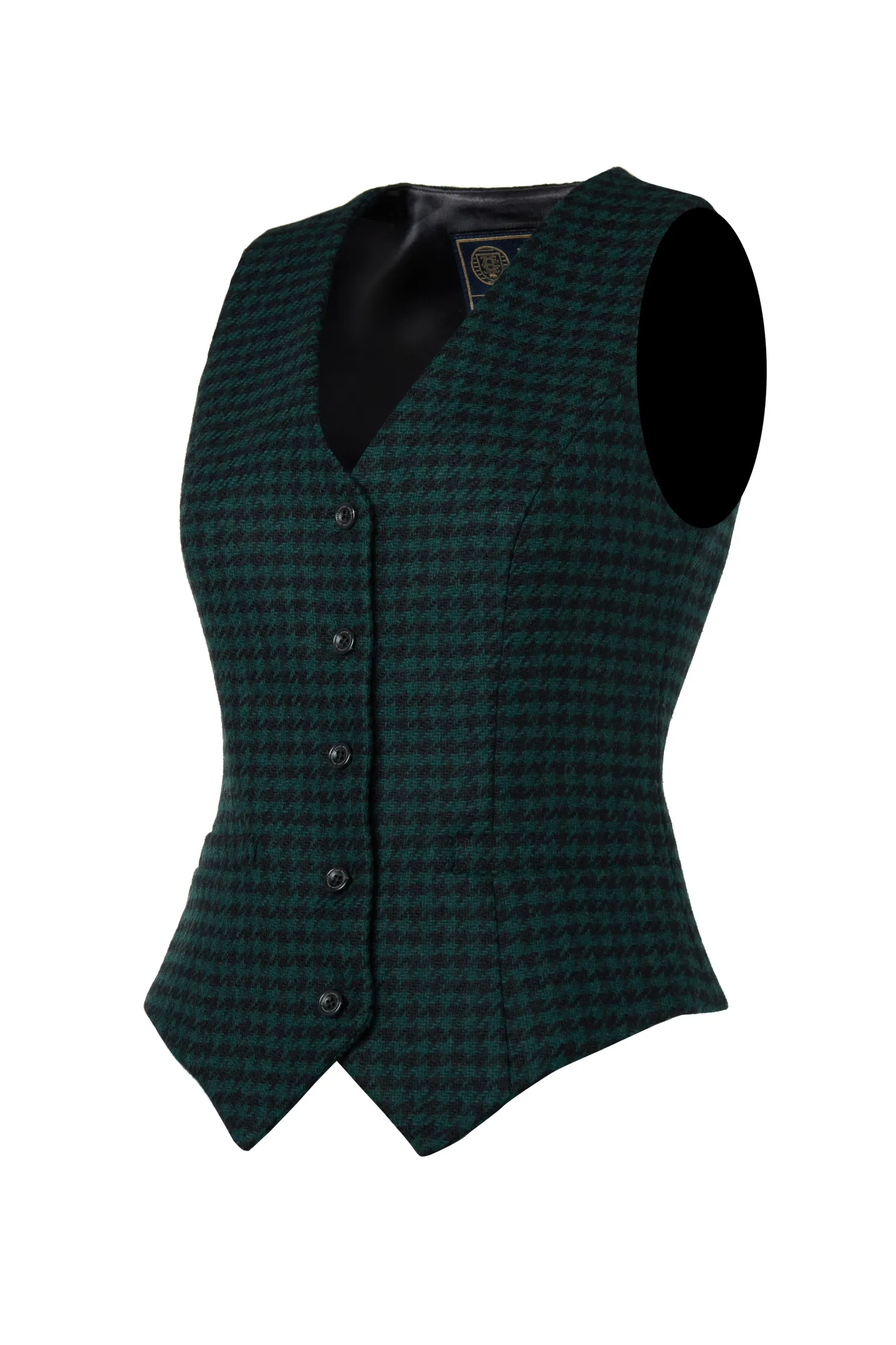 Hampton Waistcoat (Emerald Houndstooth)