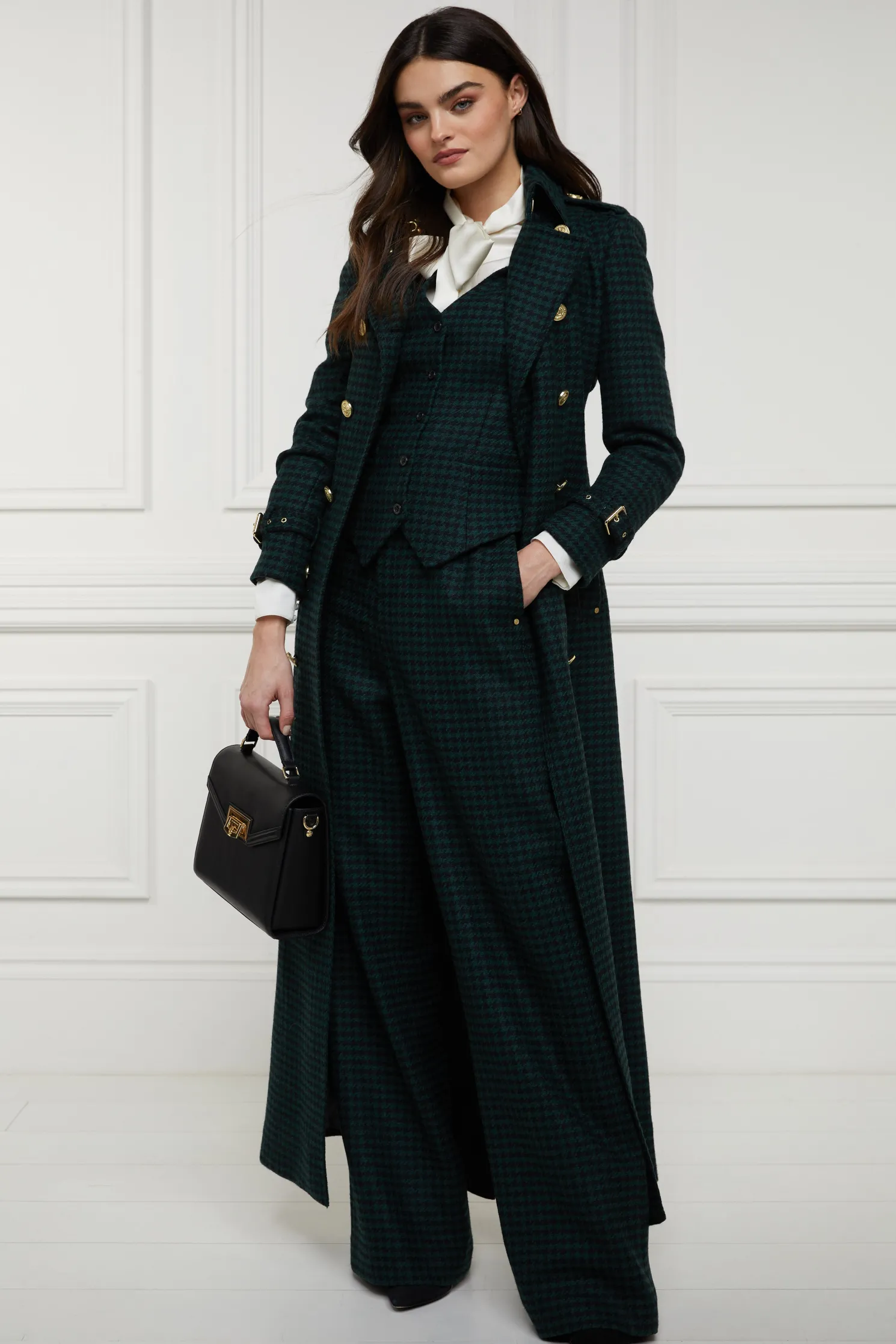 Hampton Waistcoat (Emerald Houndstooth)