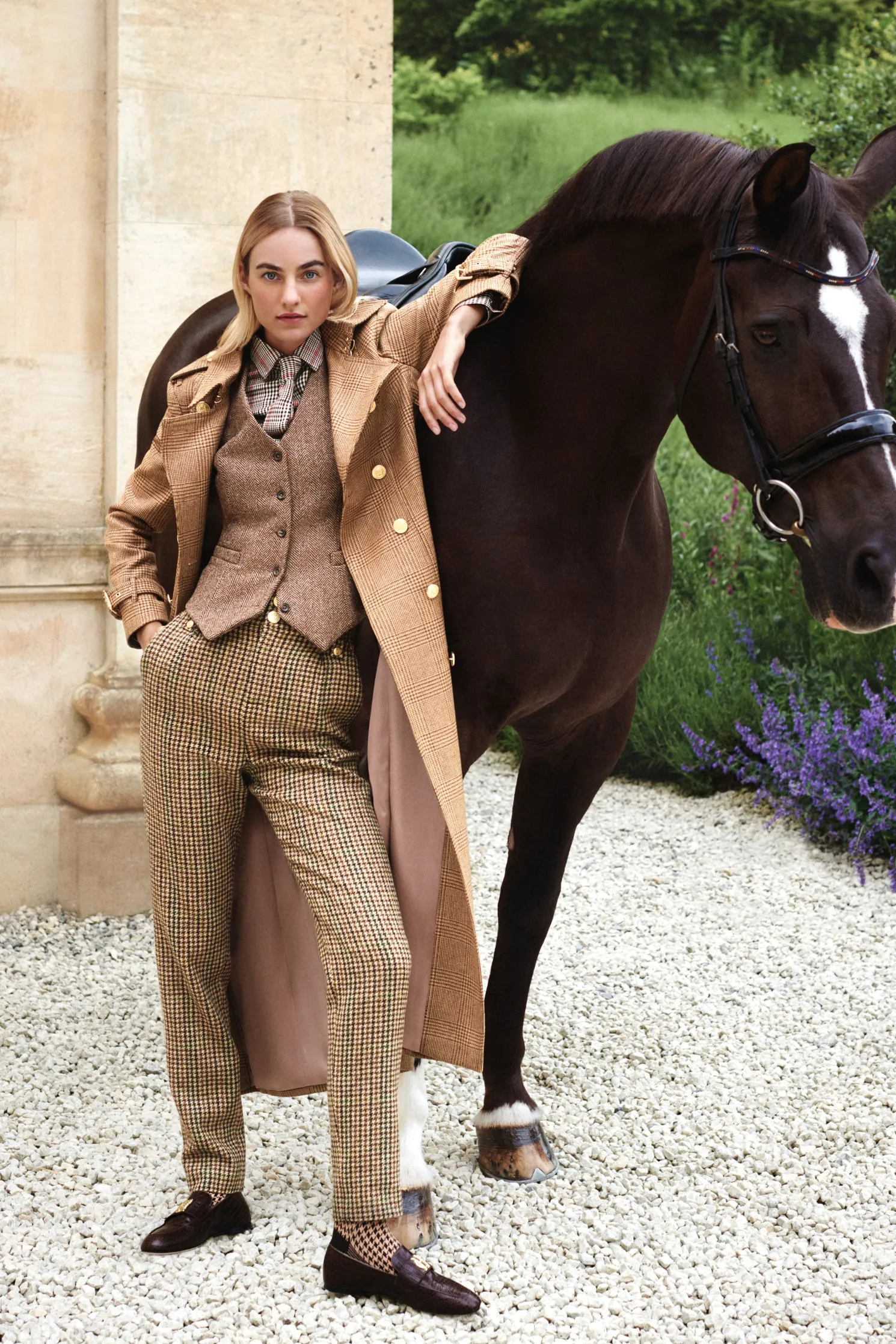 Hampton Waistcoat (Large Scale Brown Herringbone)