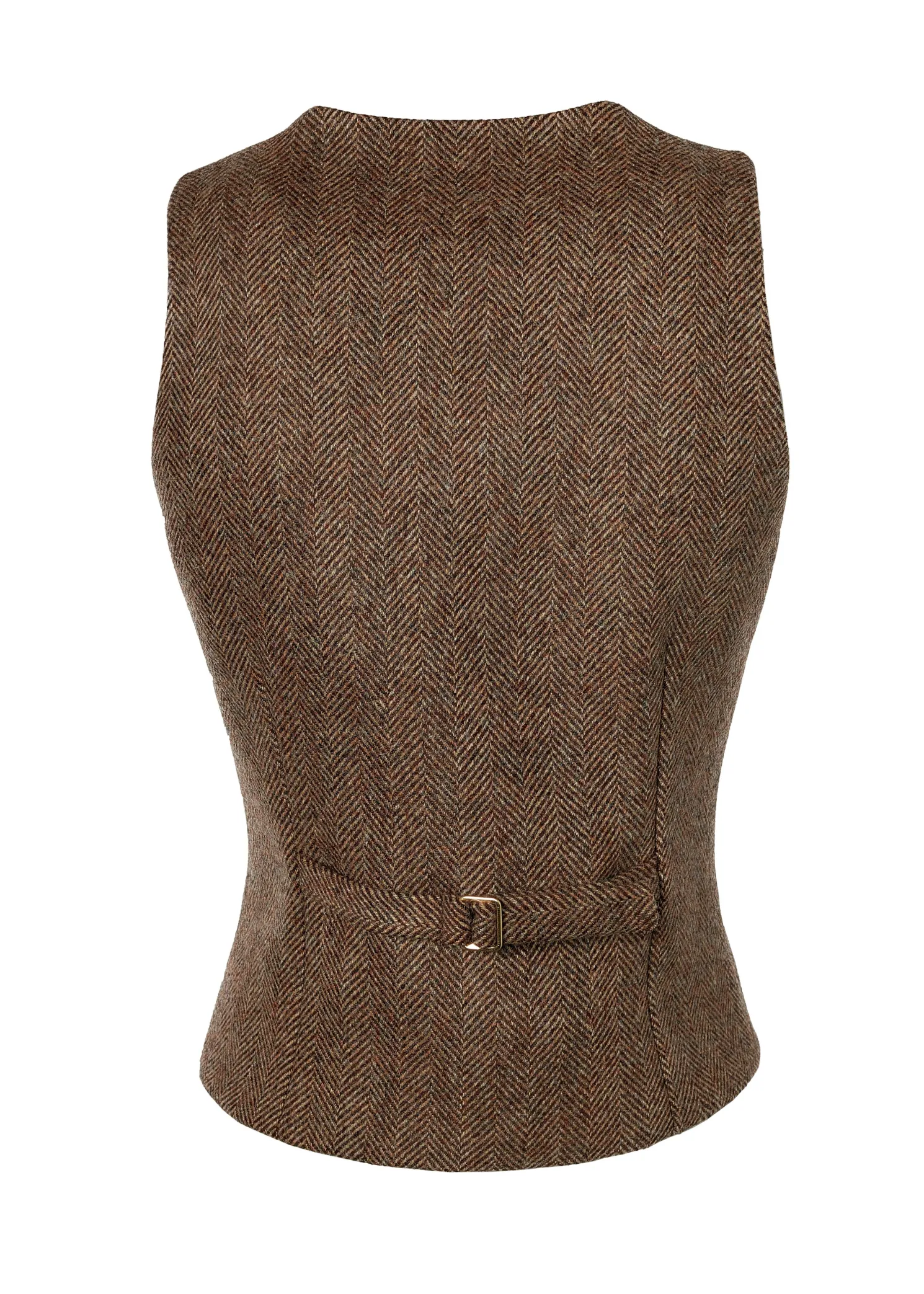 Hampton Waistcoat (Large Scale Brown Herringbone)