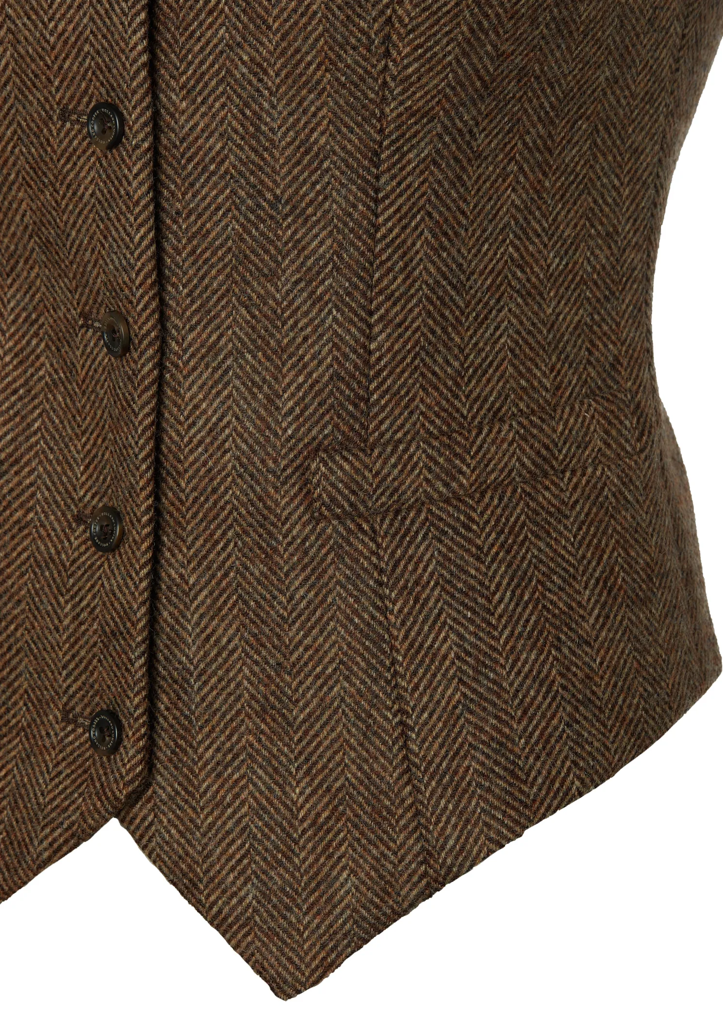 Hampton Waistcoat (Large Scale Brown Herringbone)