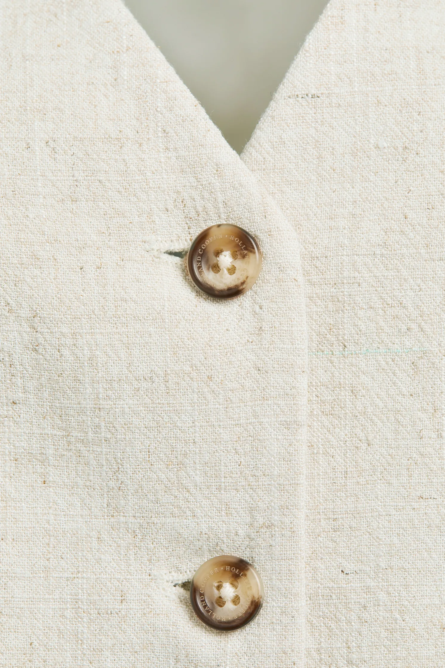 Hampton Waistcoat (Natural Linen)
