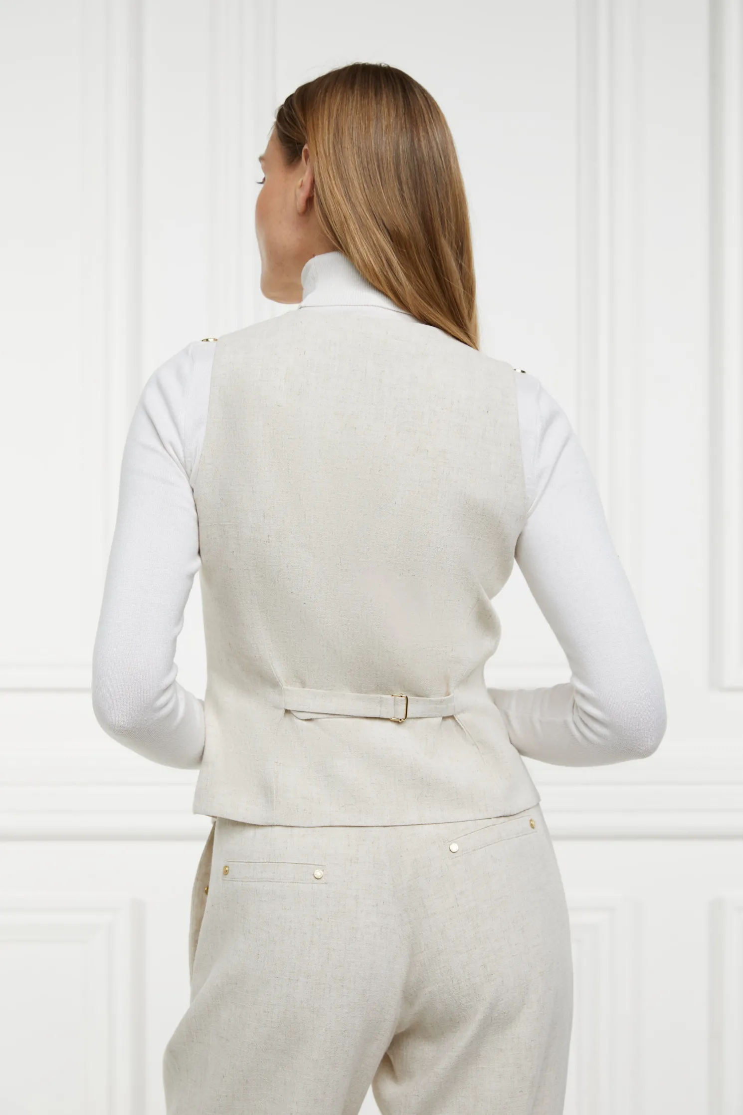 Hampton Waistcoat (Natural Linen)