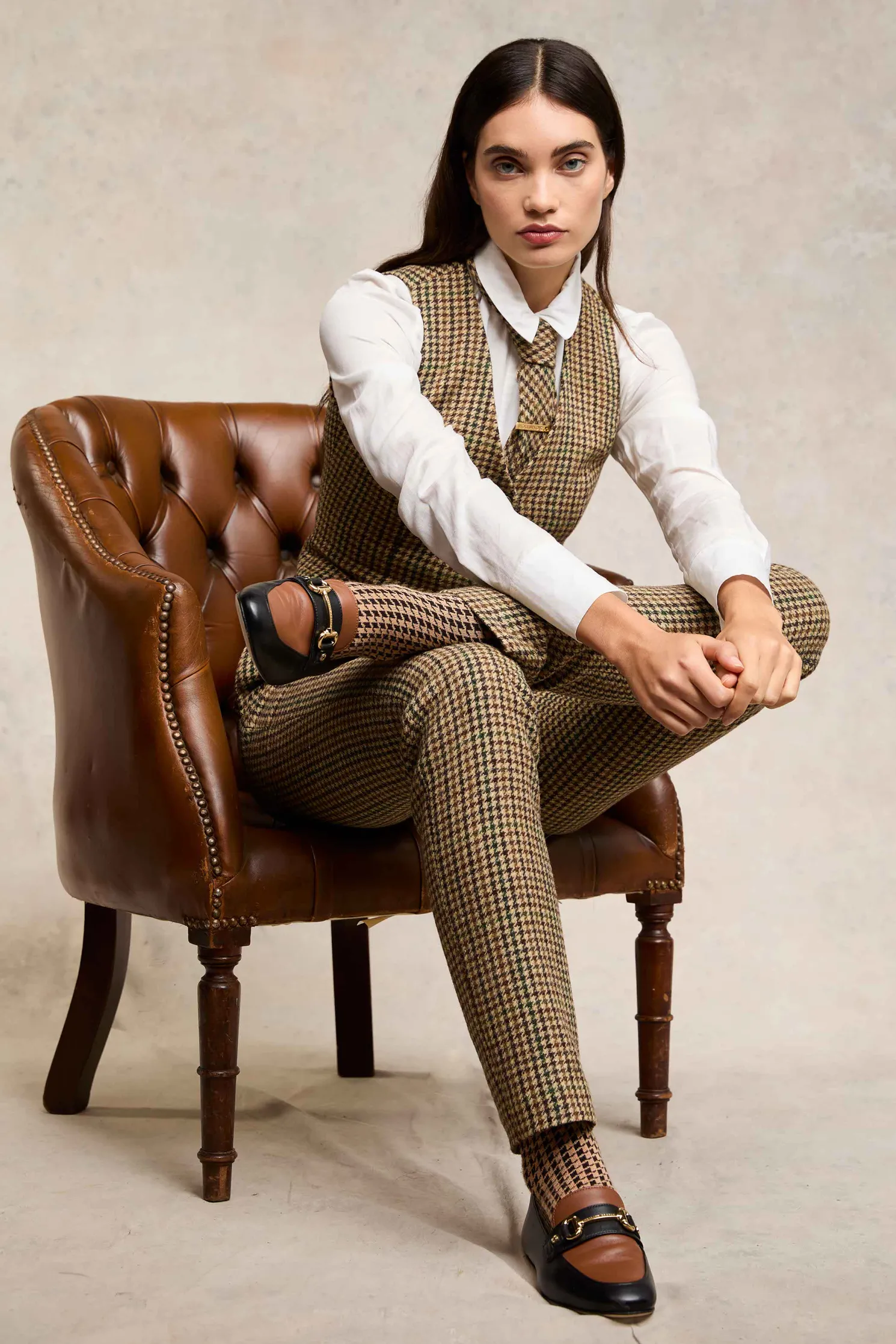 Hampton Waistcoat (Hailes Green Tweed)