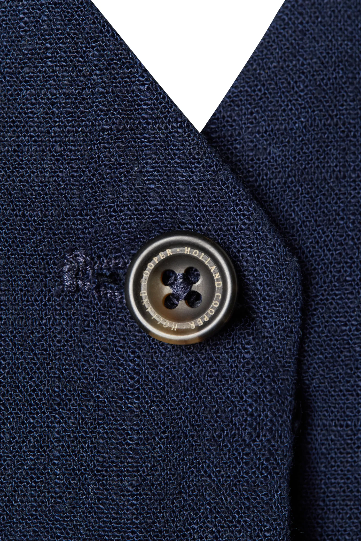 Hampton Waistcoat (Navy Linen)