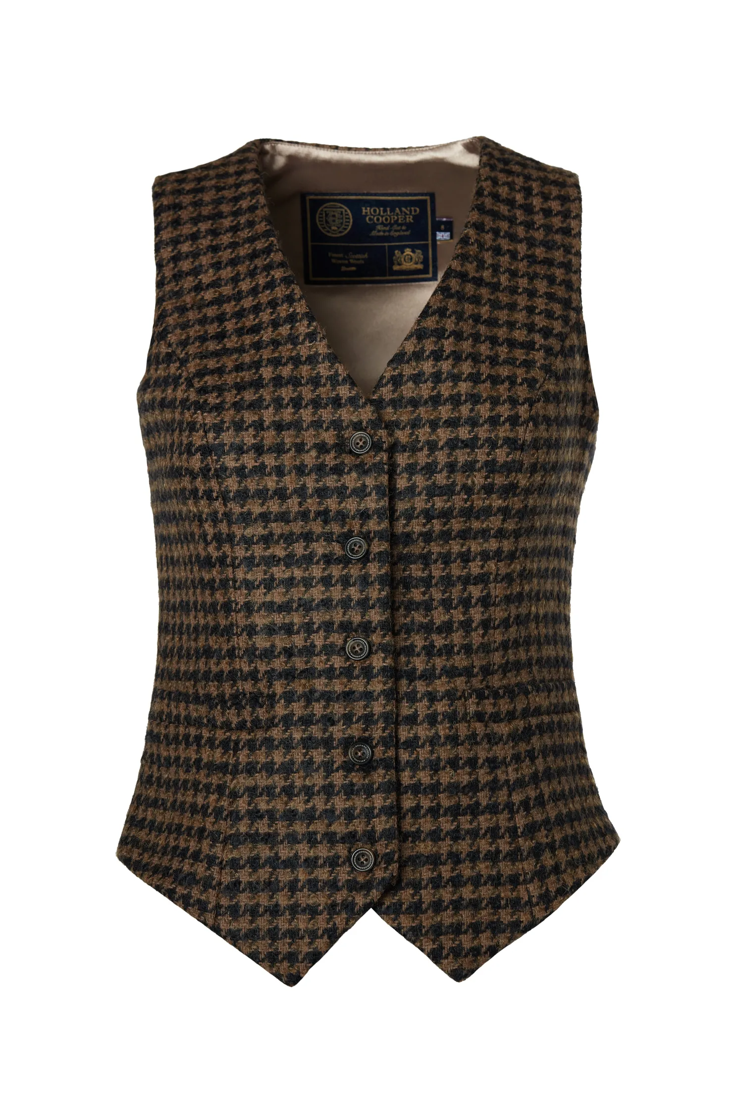 Hampton Waistcoat (Chocolate Houndstooth)