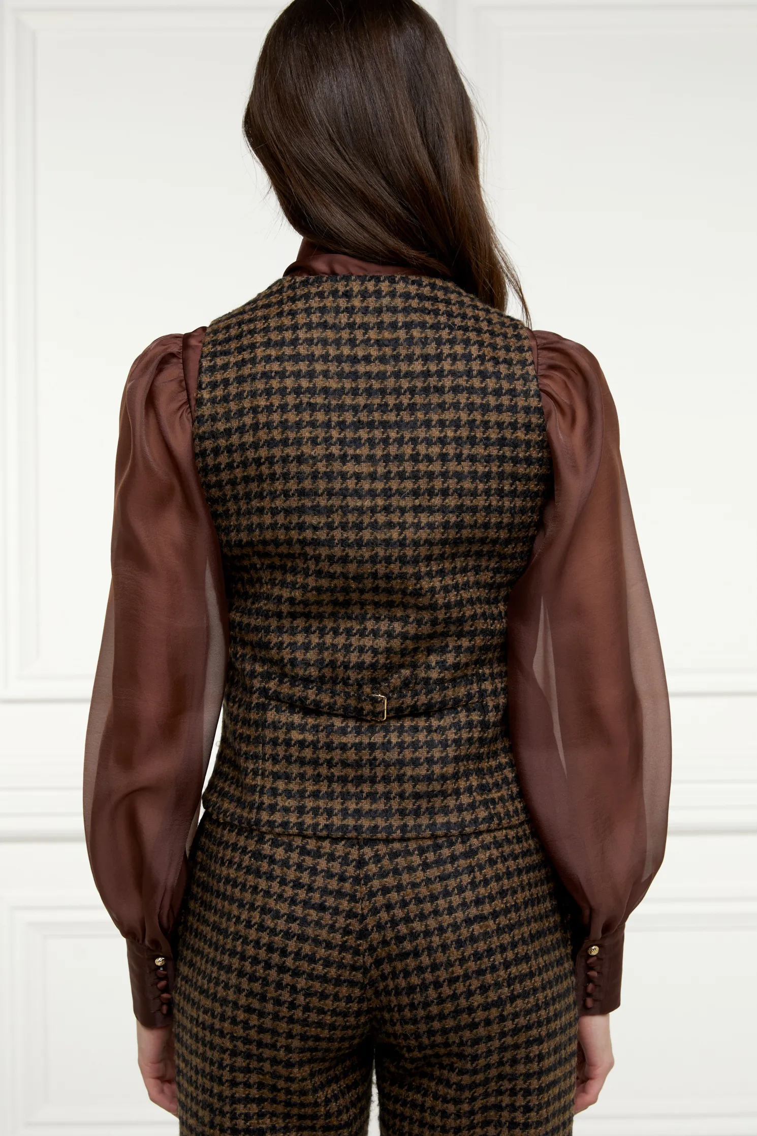 Hampton Waistcoat (Chocolate Houndstooth)