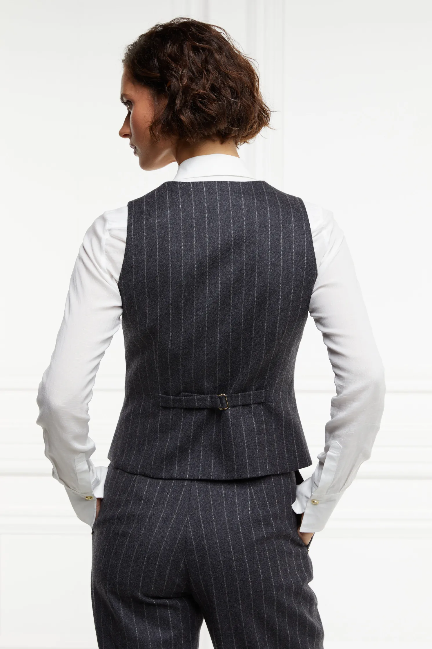 Hampton Waistcoat (Charcoal Pinstripe)