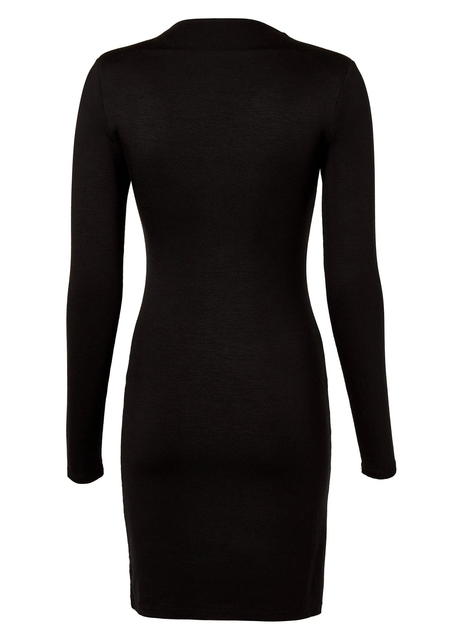 Harper Long Sleeve Mini Dress (Black)