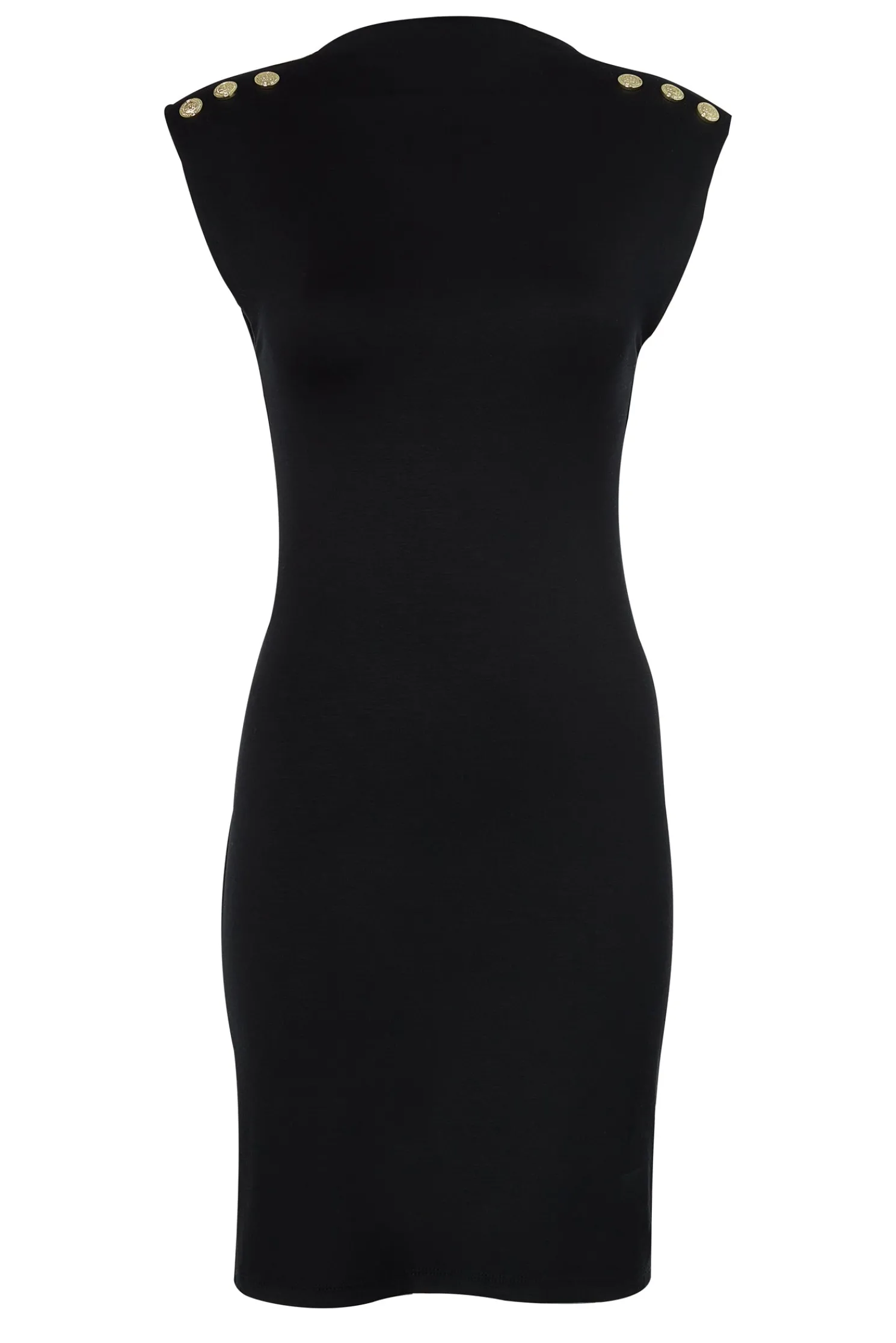 Harper Sleeveless Mini Dress (Black)