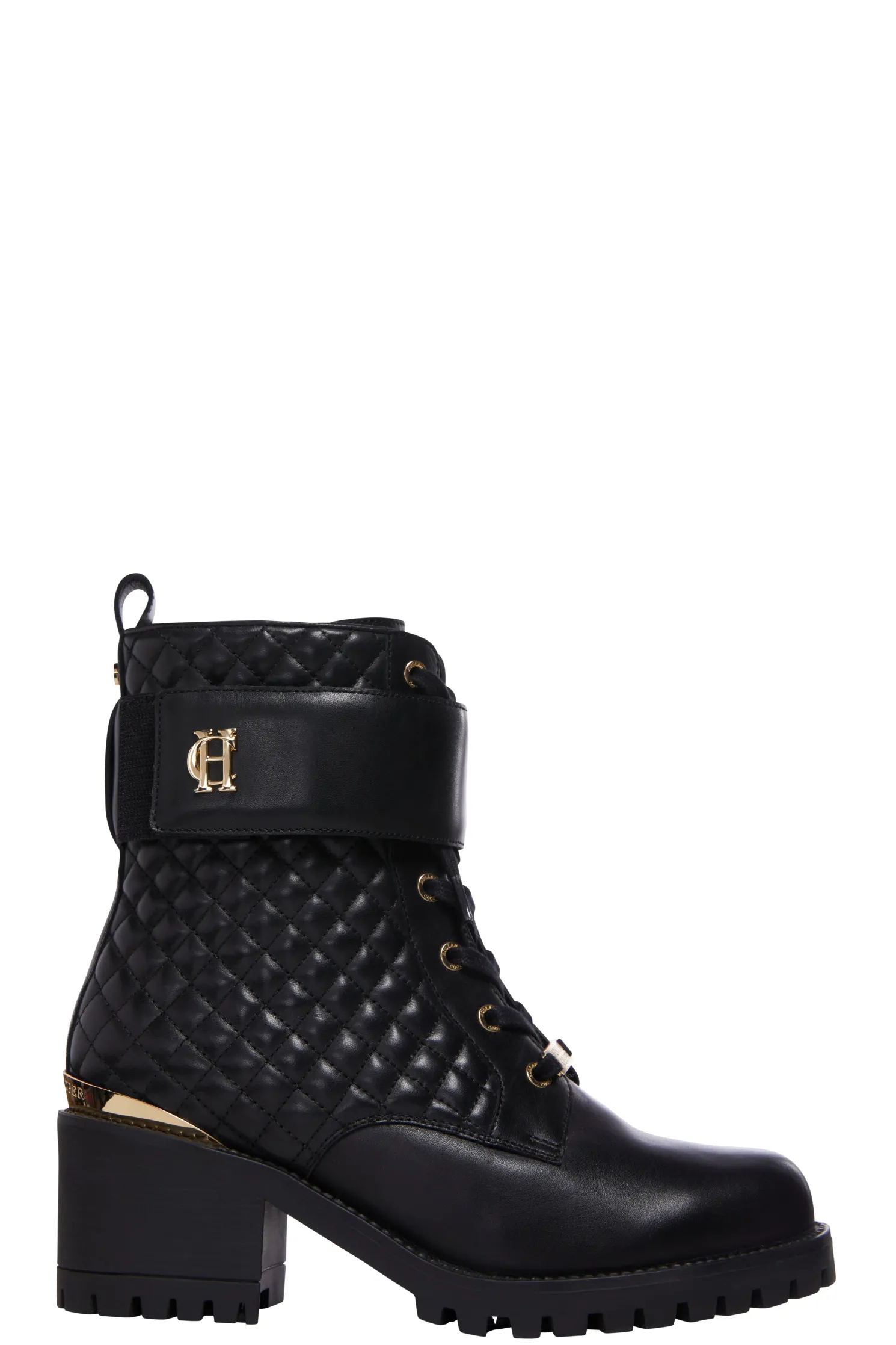 Heeled Biker Boot (Black)