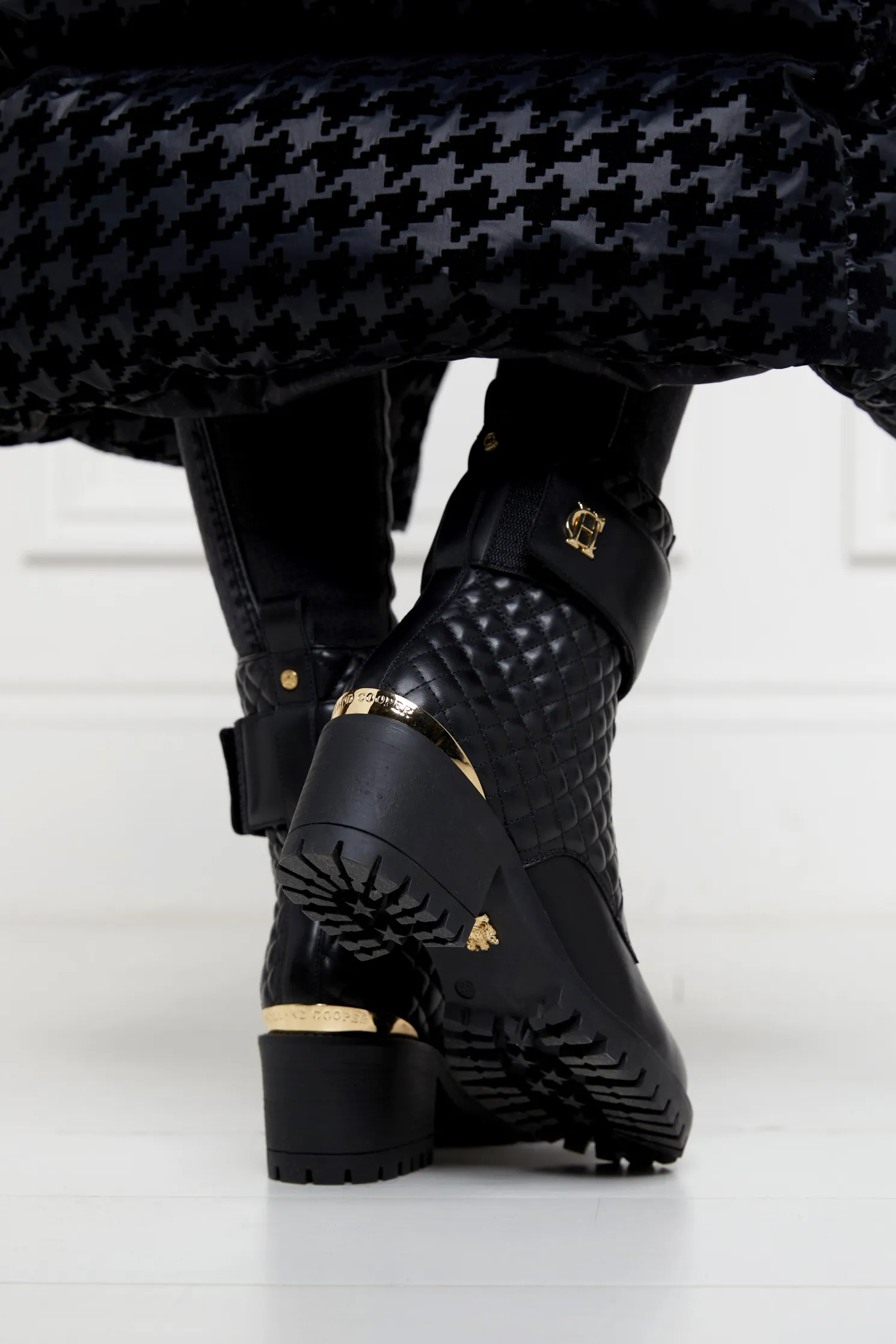 Heeled Biker Boot (Black)