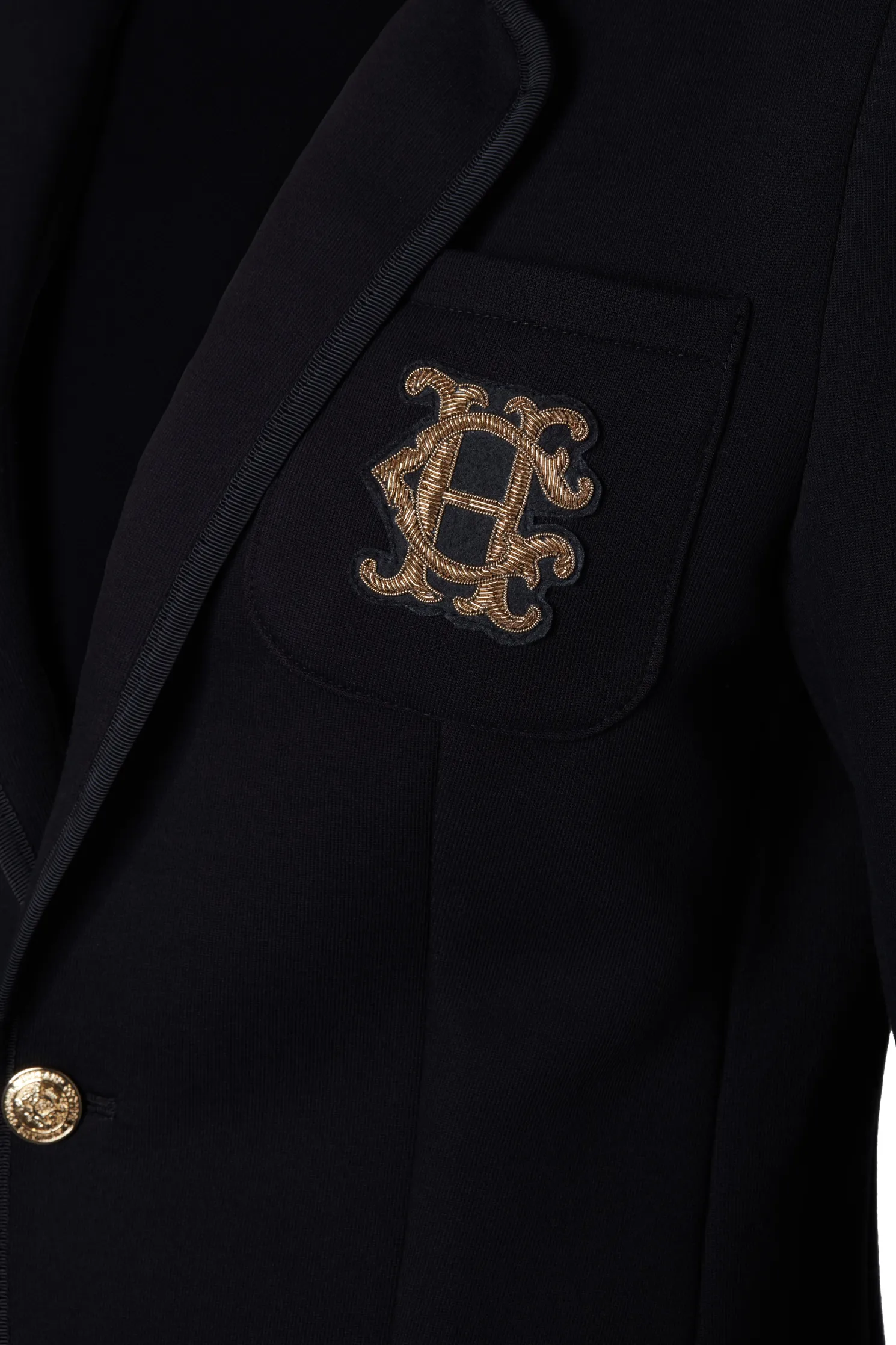 Henley Blazer (Black Black)