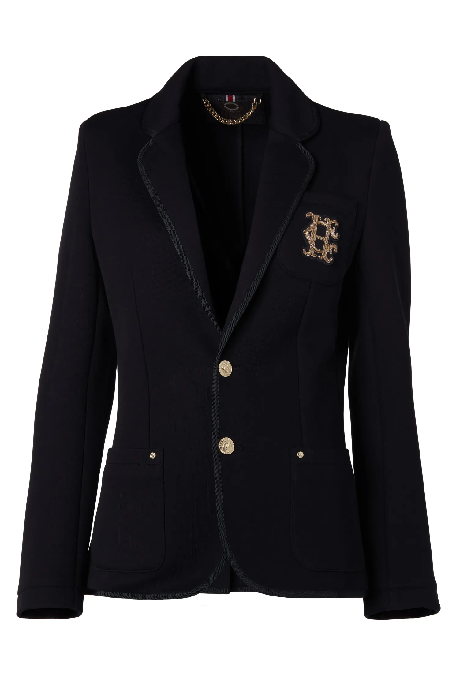 Henley Blazer (Black Black)