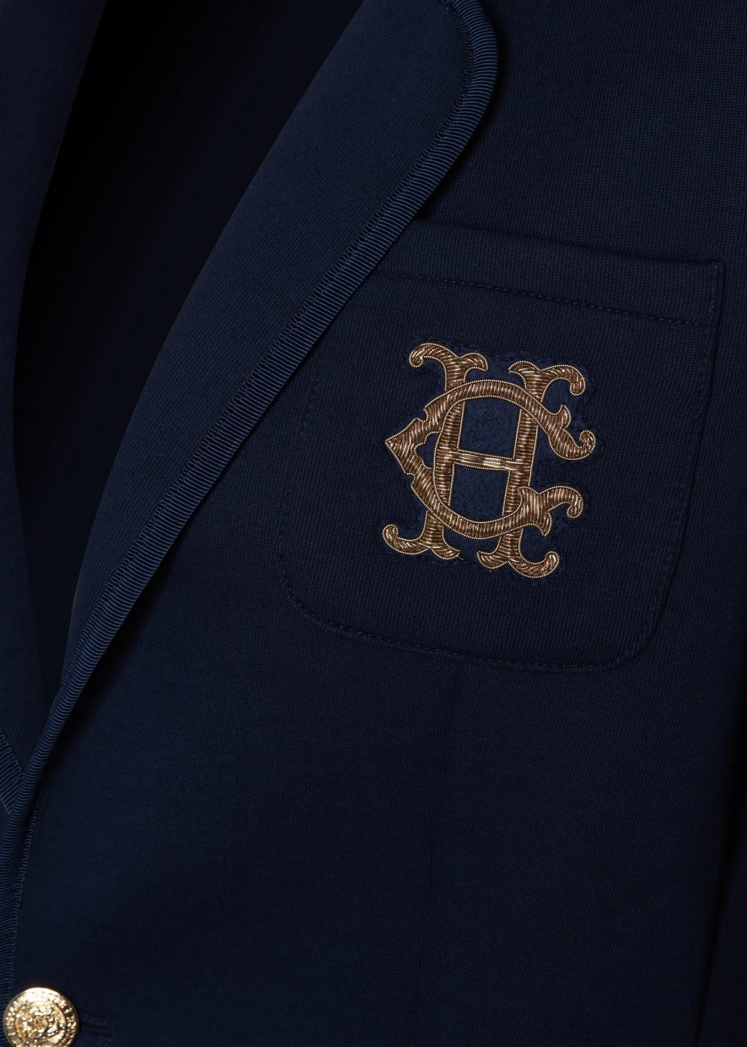 Henley Blazer (Navy Navy)