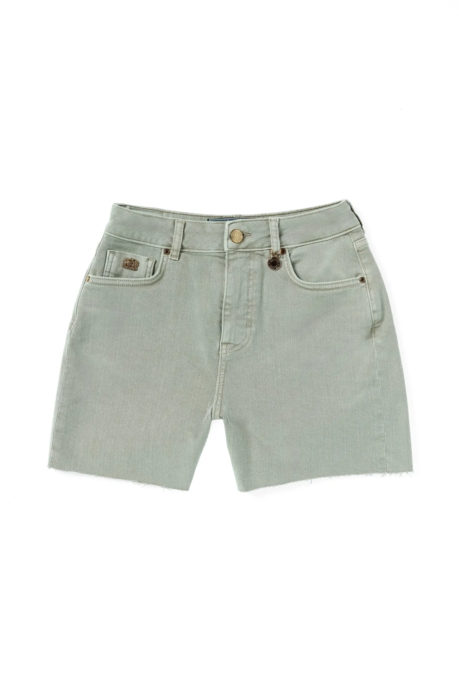 High Rise Denim Short (Sage)