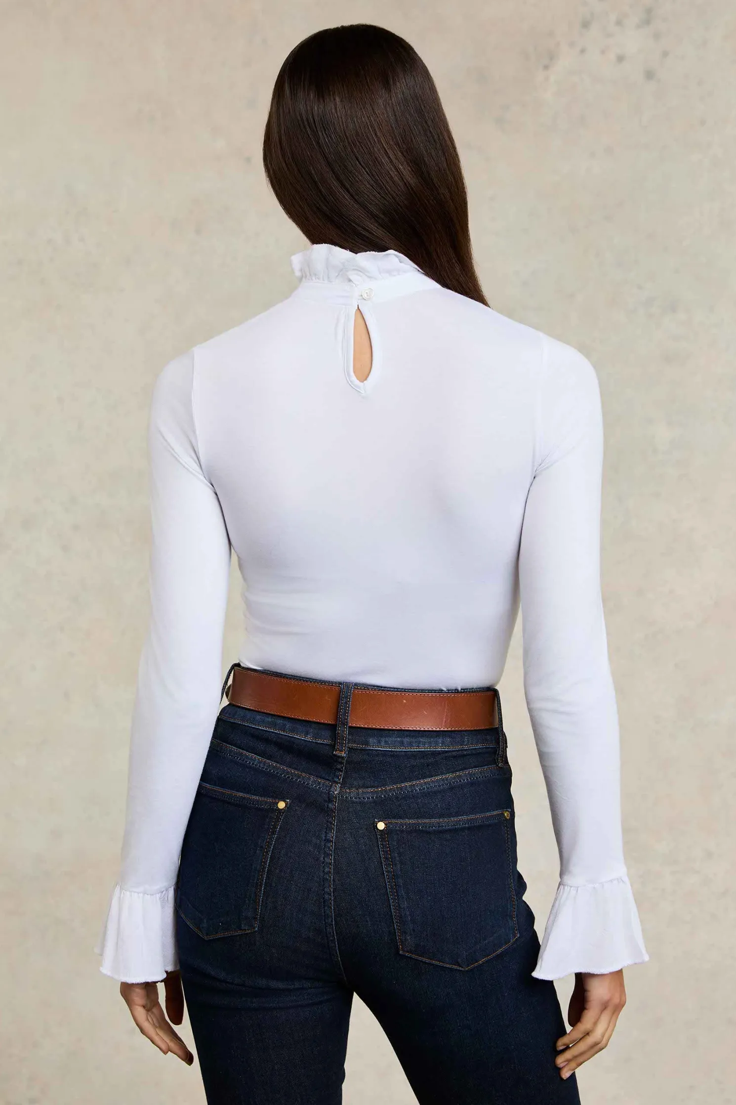 High Rise Flared Jean (Deep Indigo)