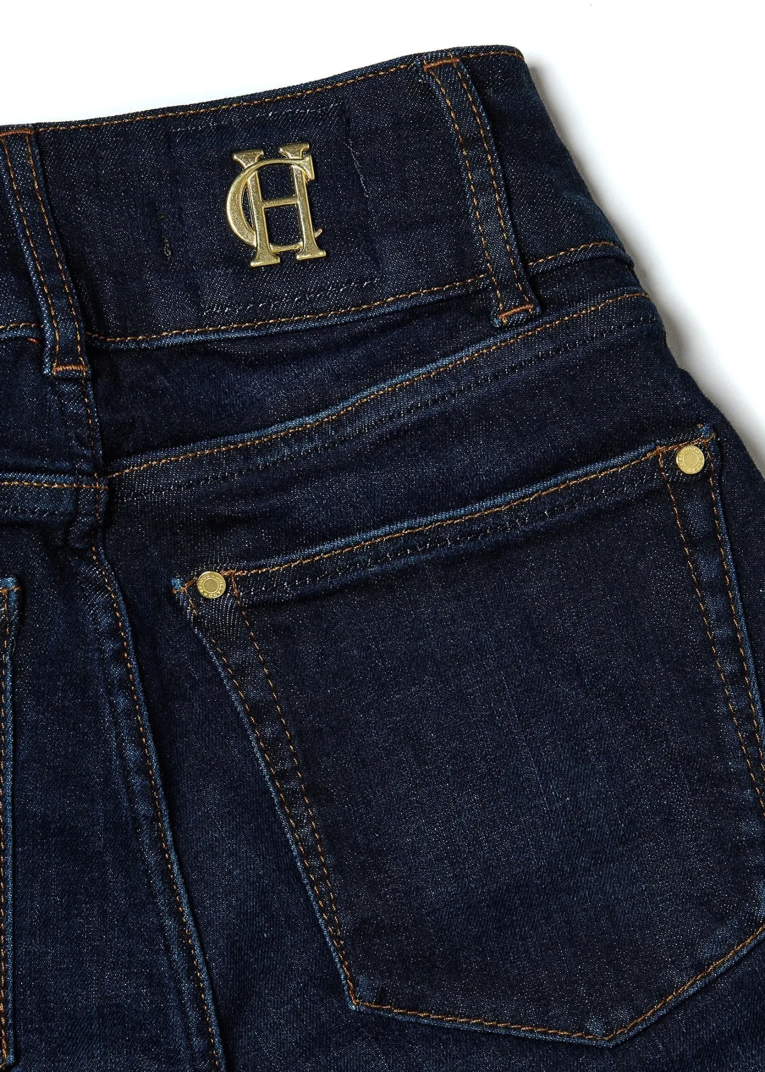 High Rise Flared Jean (Deep Indigo)
