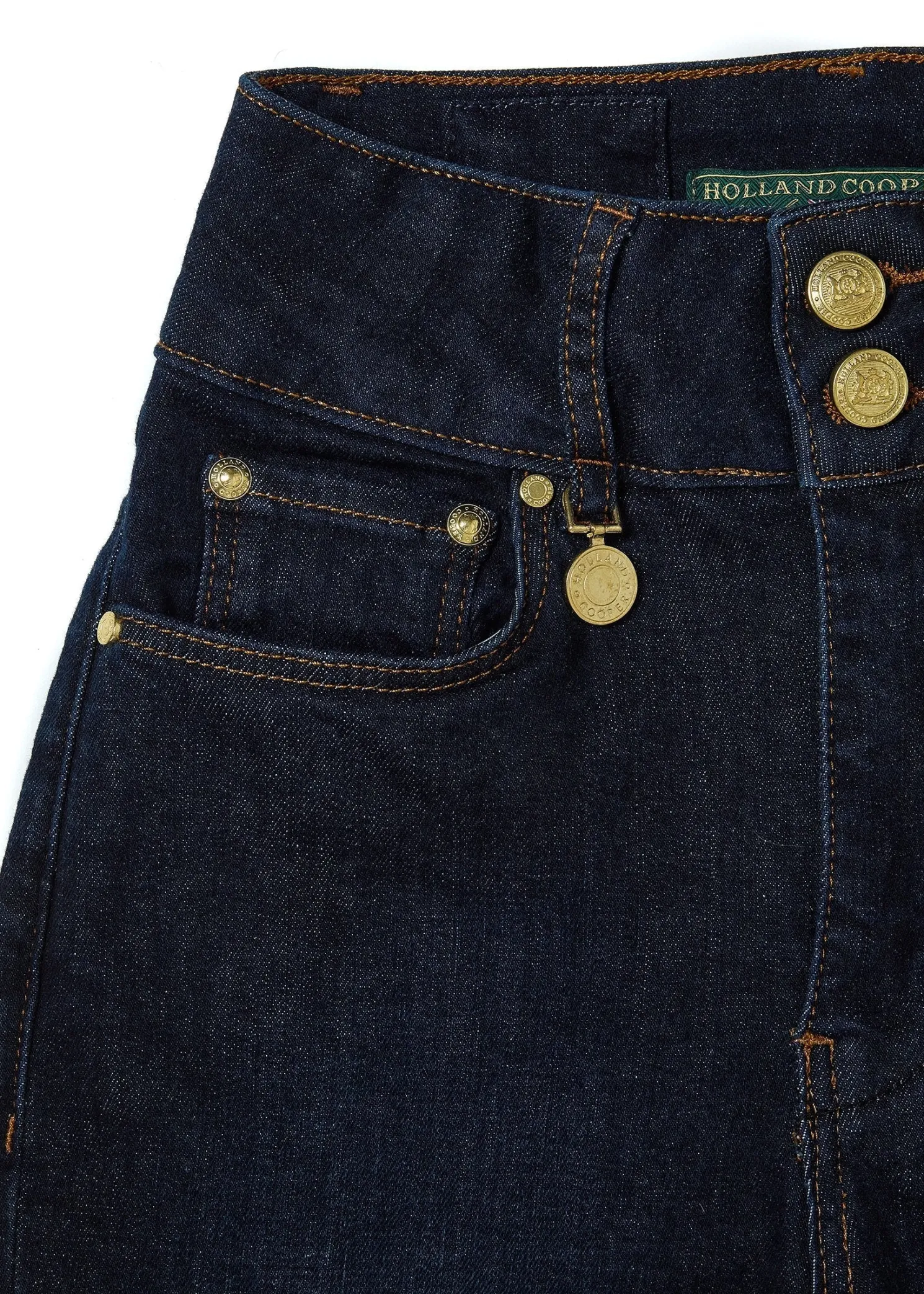 High Rise Flared Jean (Deep Indigo)