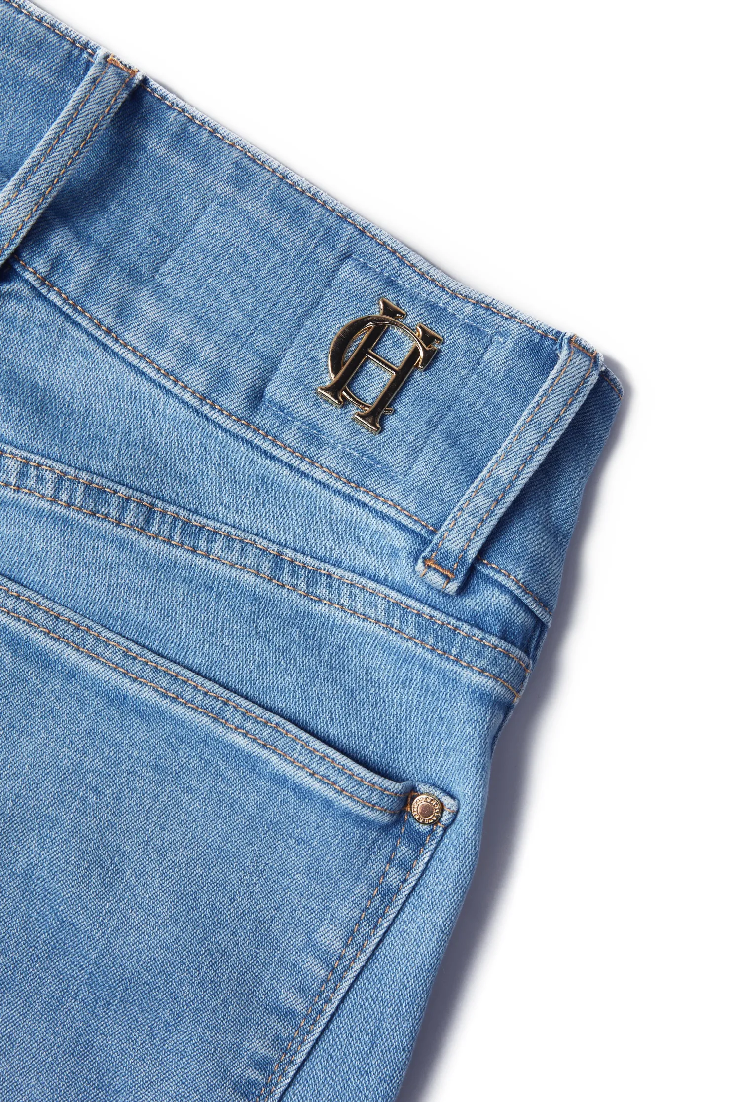 High Rise Flared Jean (Light Denim)