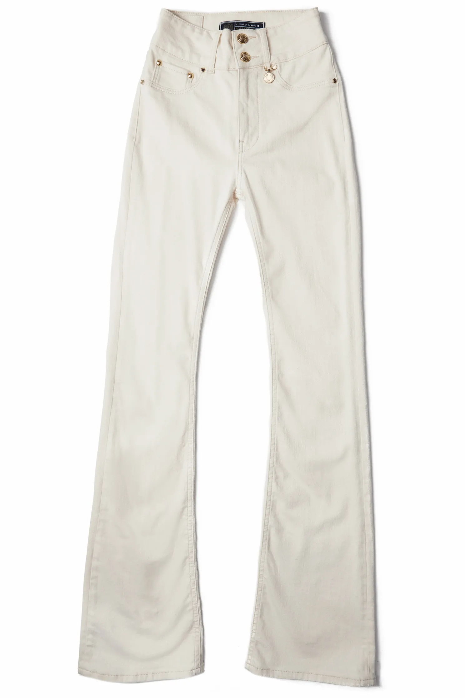 High Rise Flared Jean (Oatmeal)