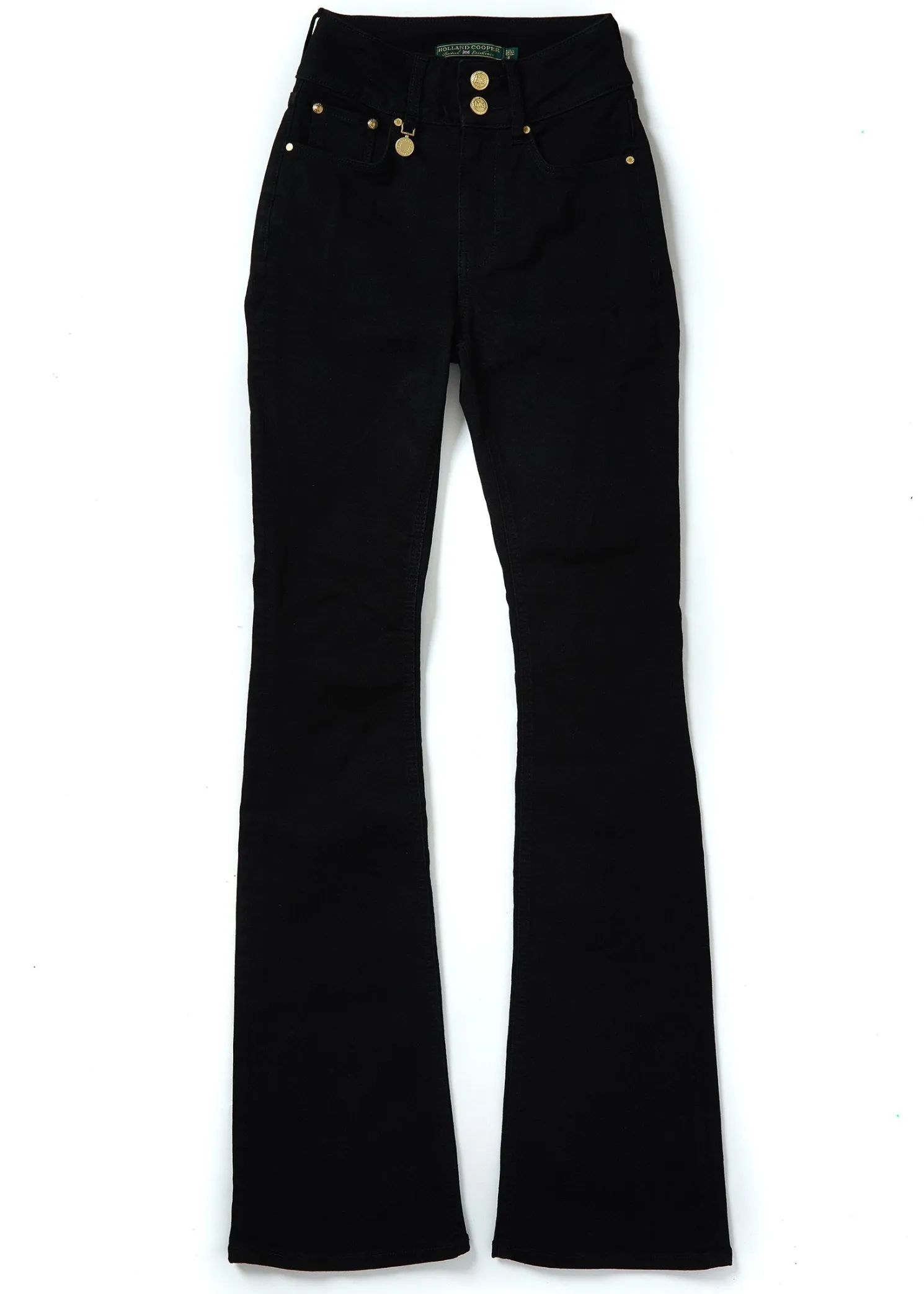 High Rise Flared Jean (Stay Black)