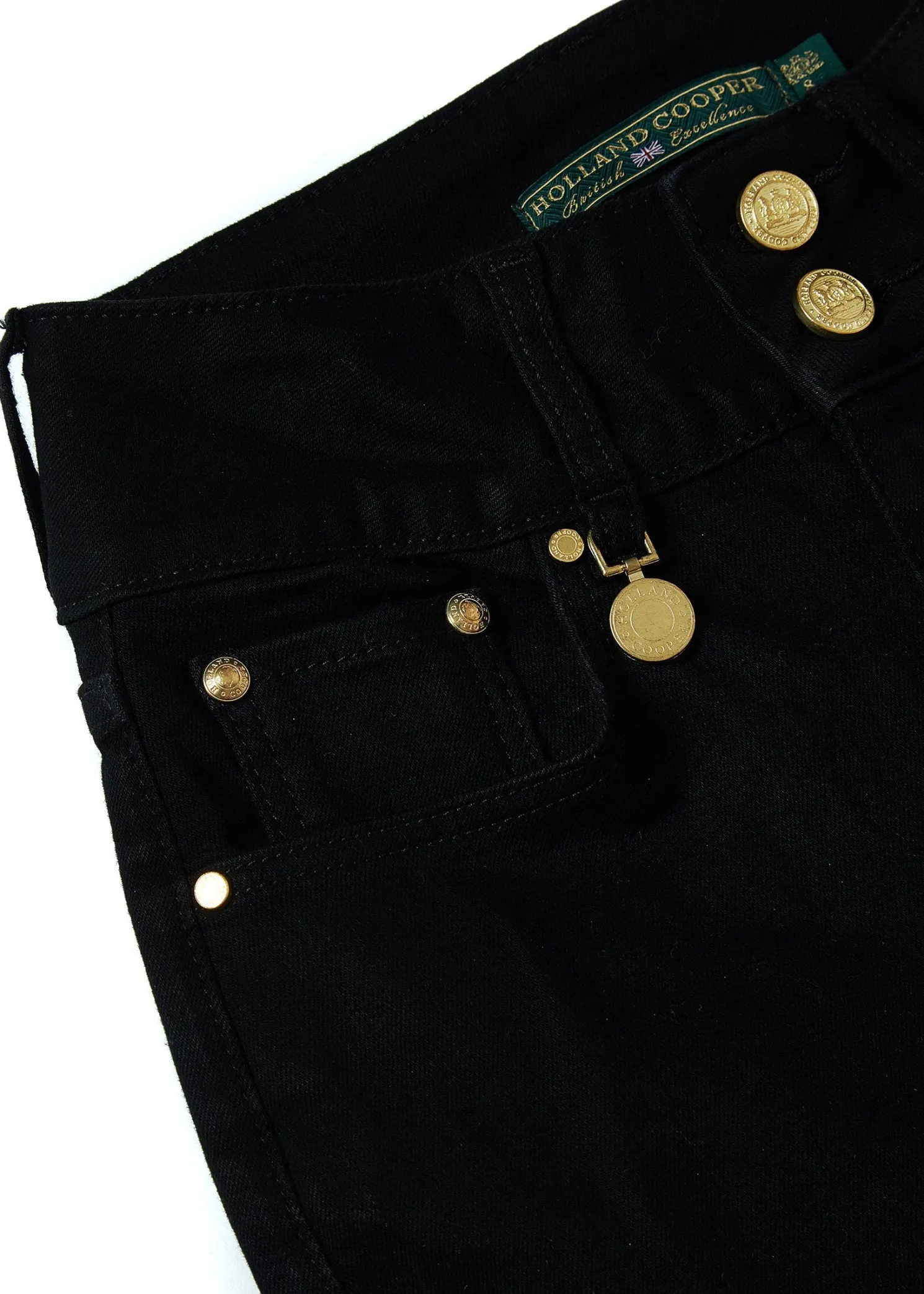 High Rise Flared Jean (Stay Black)